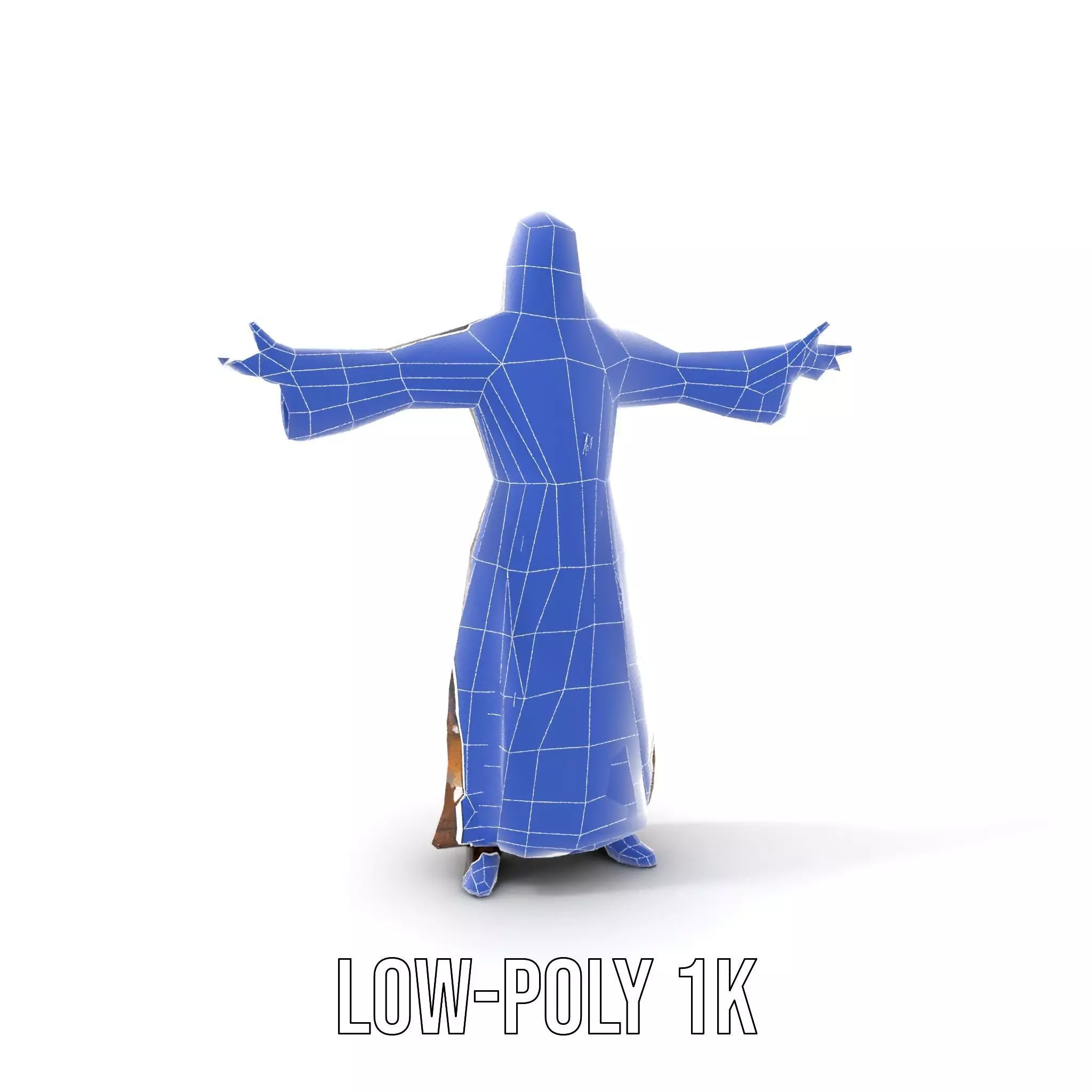 Elegant Kaftan Wearable model pack Low-poly 3D model_12