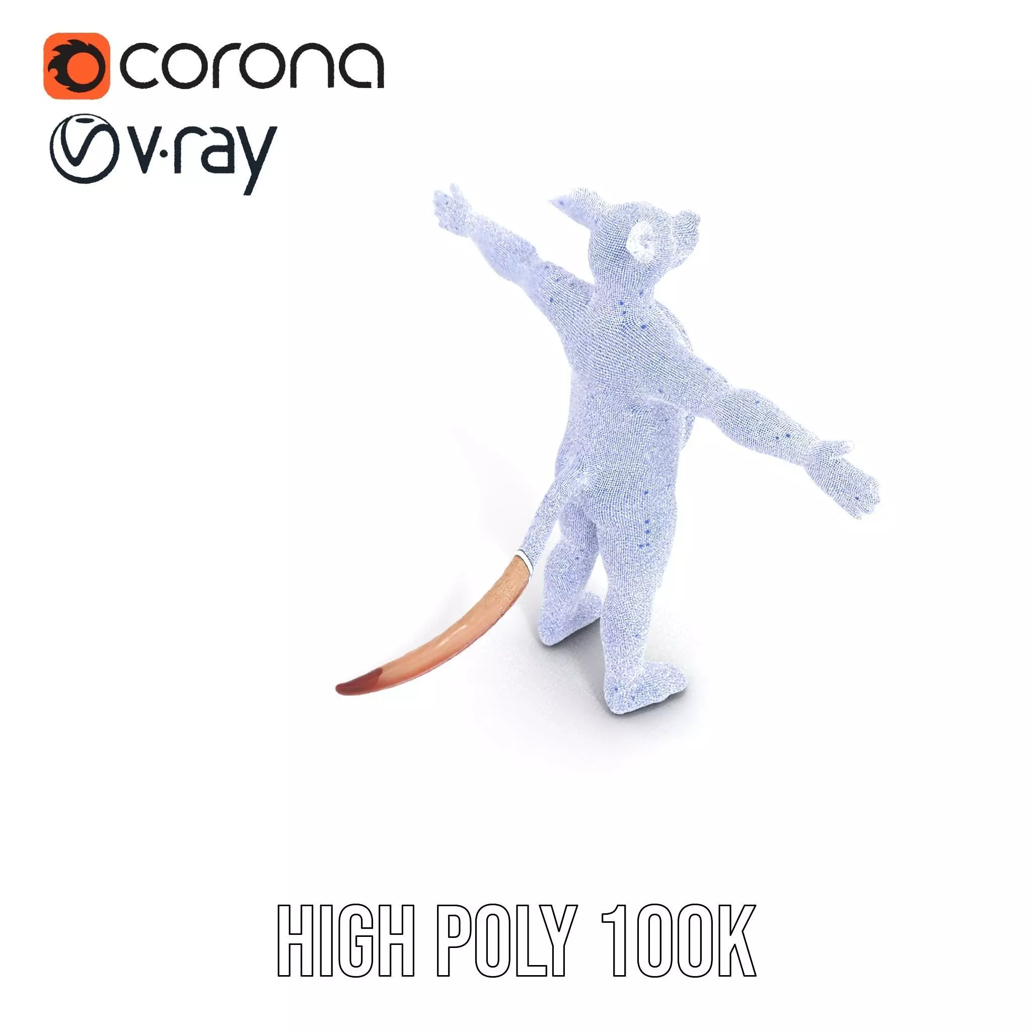 Soft Plush Animal model pack Low-poly 3D model_33