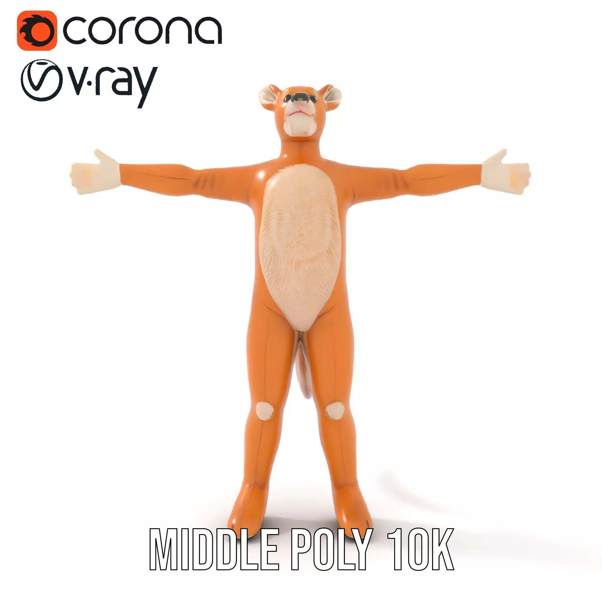 Soft Plush Animal model pack Low-poly 3D model_21