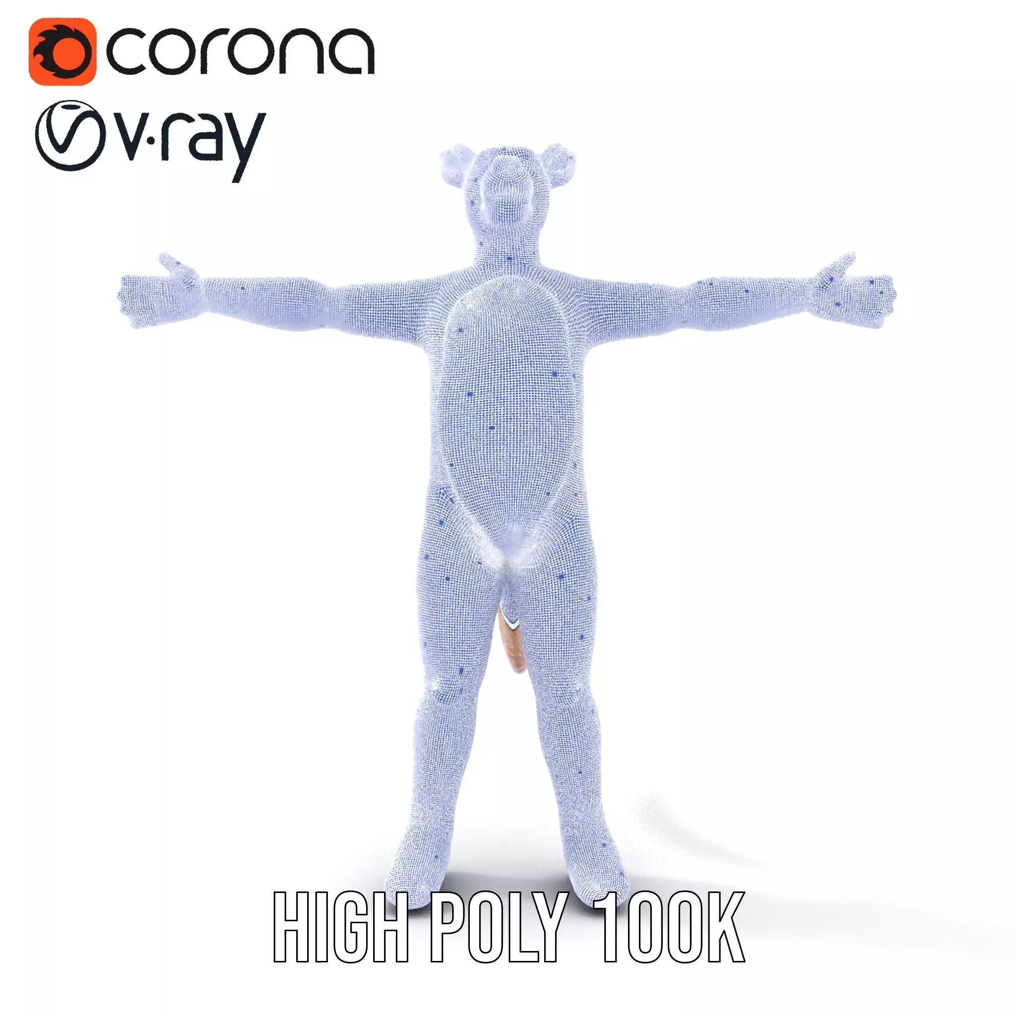 Soft Plush Animal model pack Low-poly 3D model_31