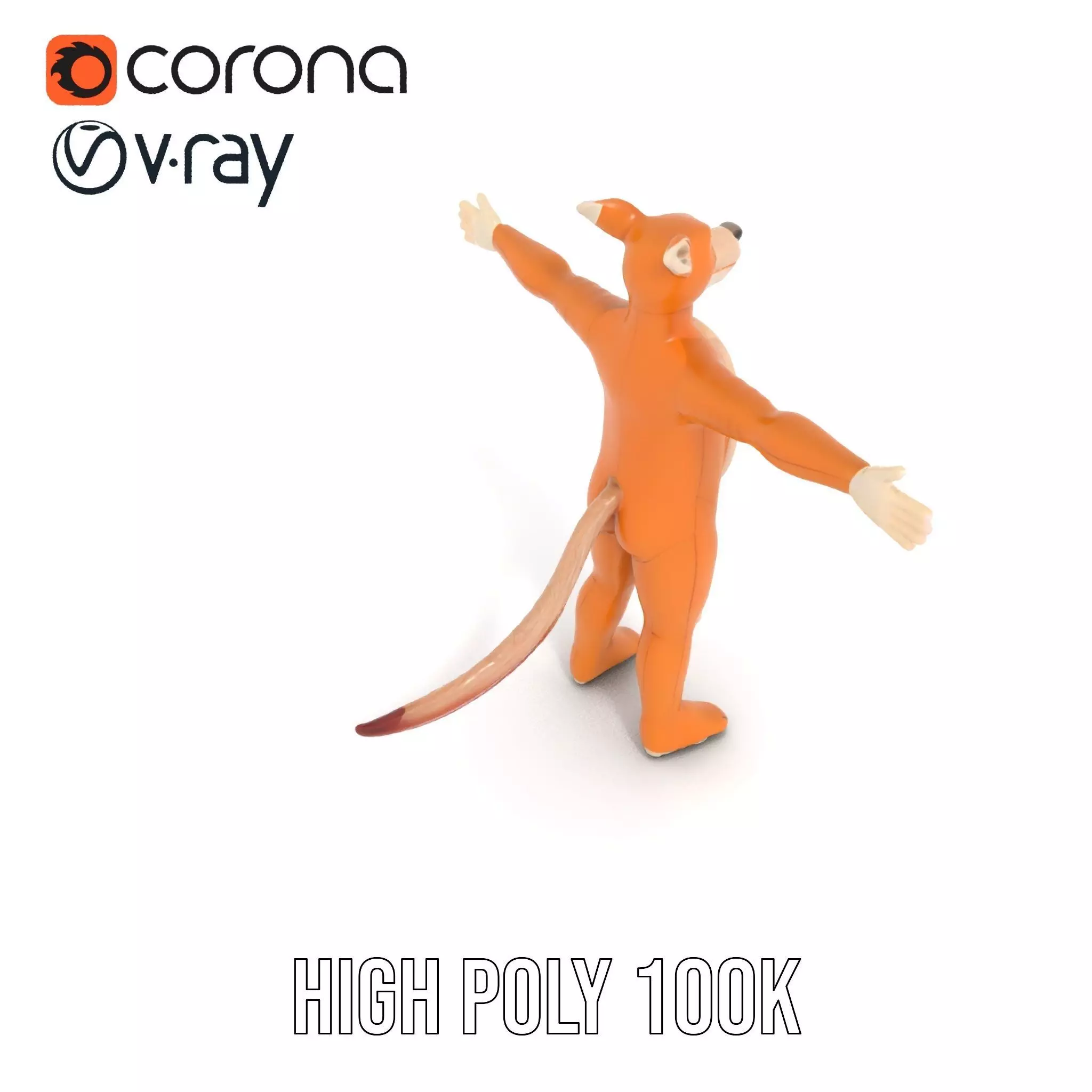 Soft Plush Animal model pack Low-poly 3D model_15