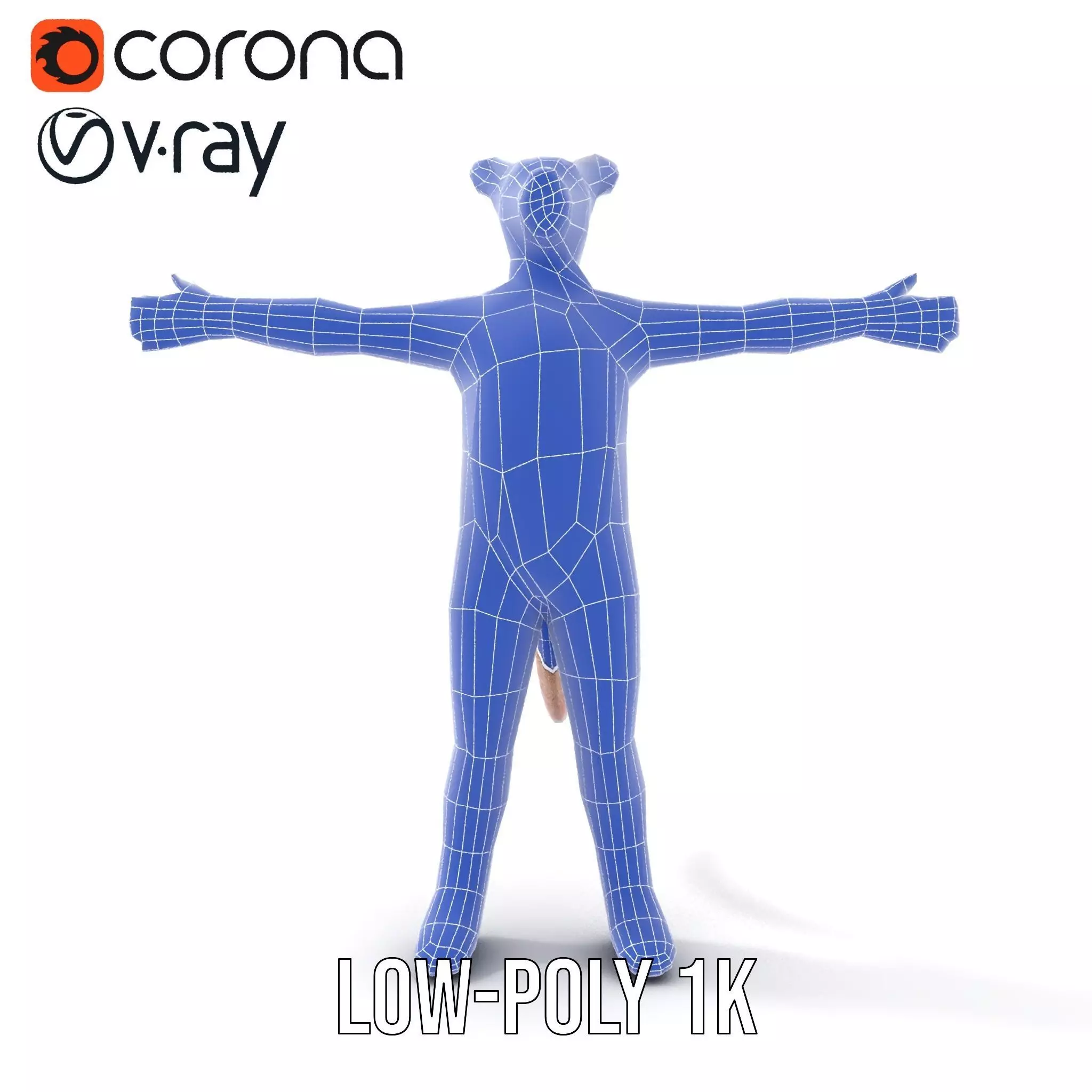 Soft Plush Animal model pack Low-poly 3D model_19