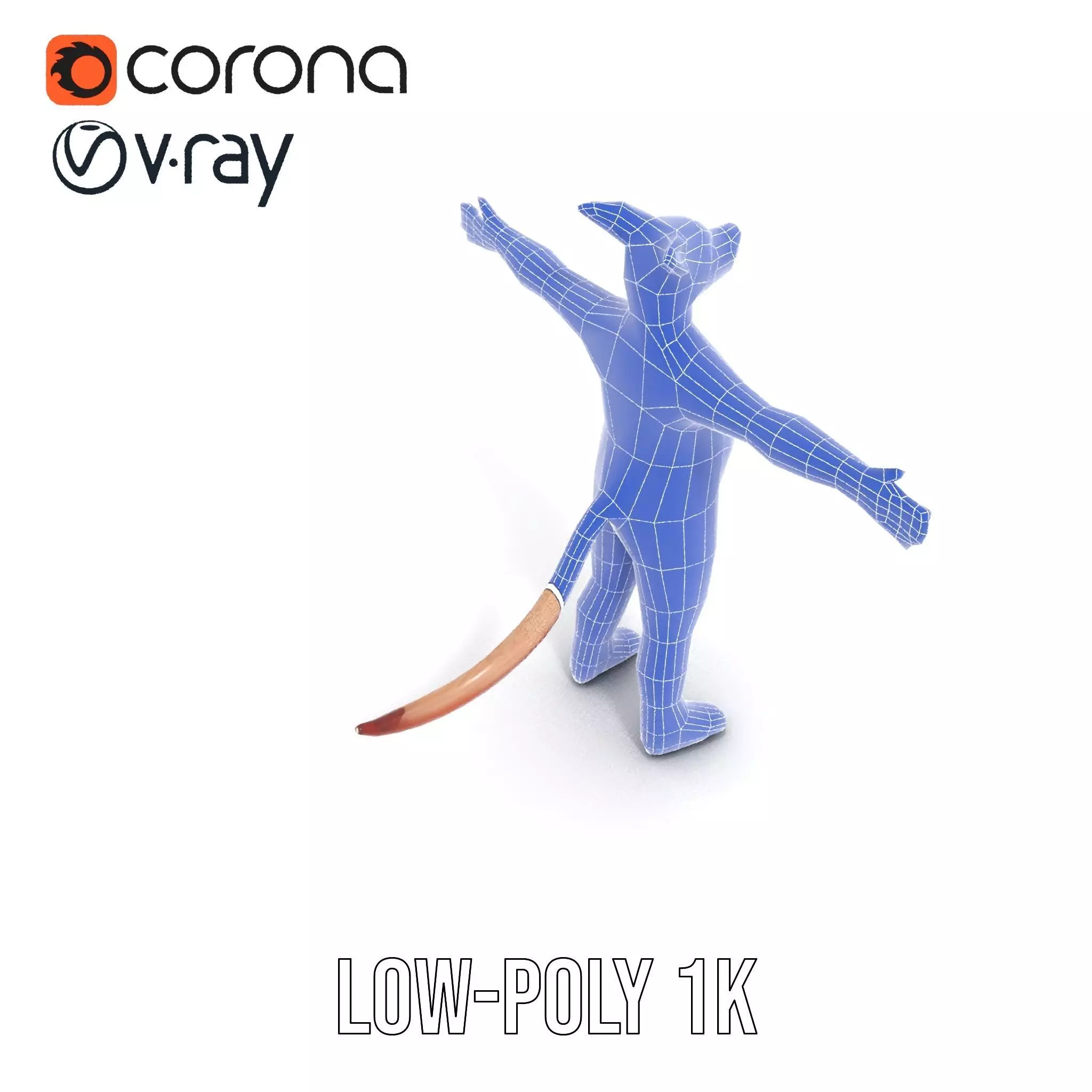 Soft Plush Animal model pack Low-poly 3D model_9