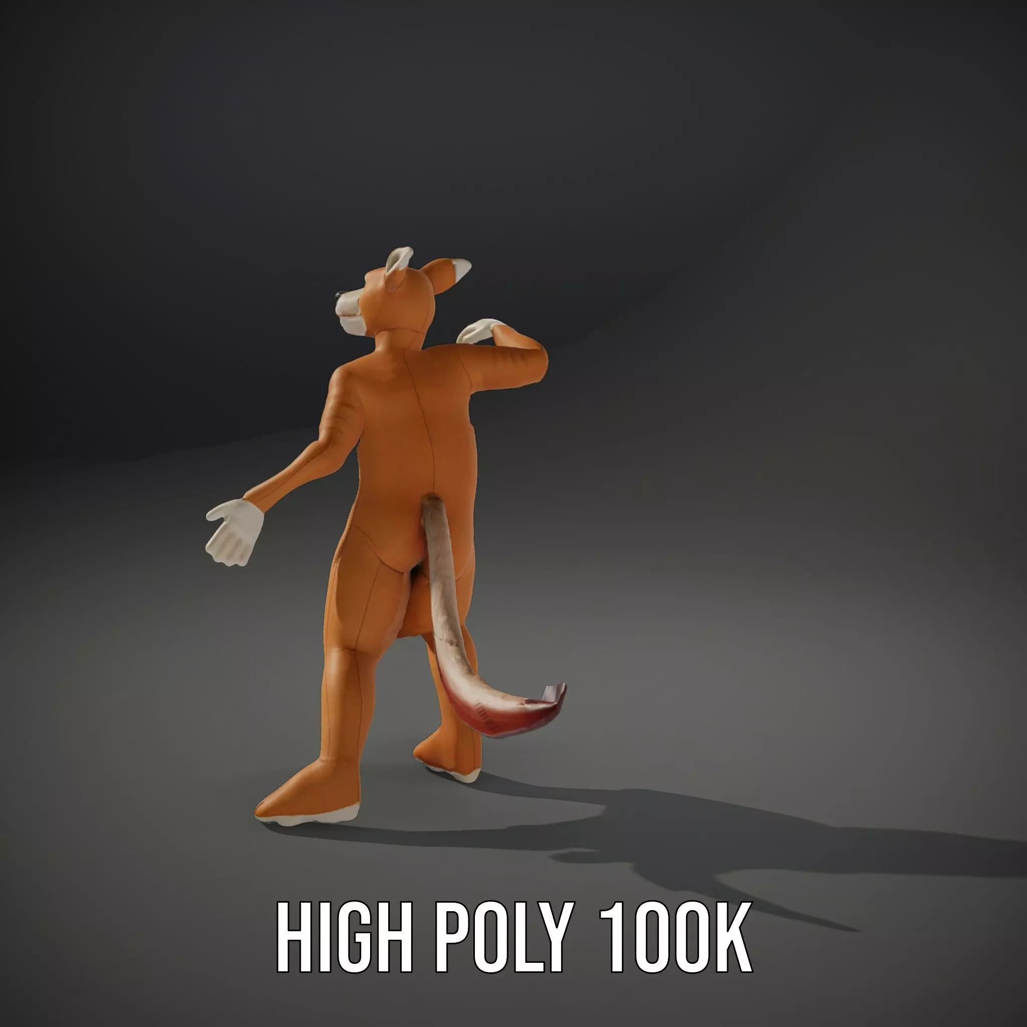 Soft Plush Animal model pack Low-poly 3D model_8