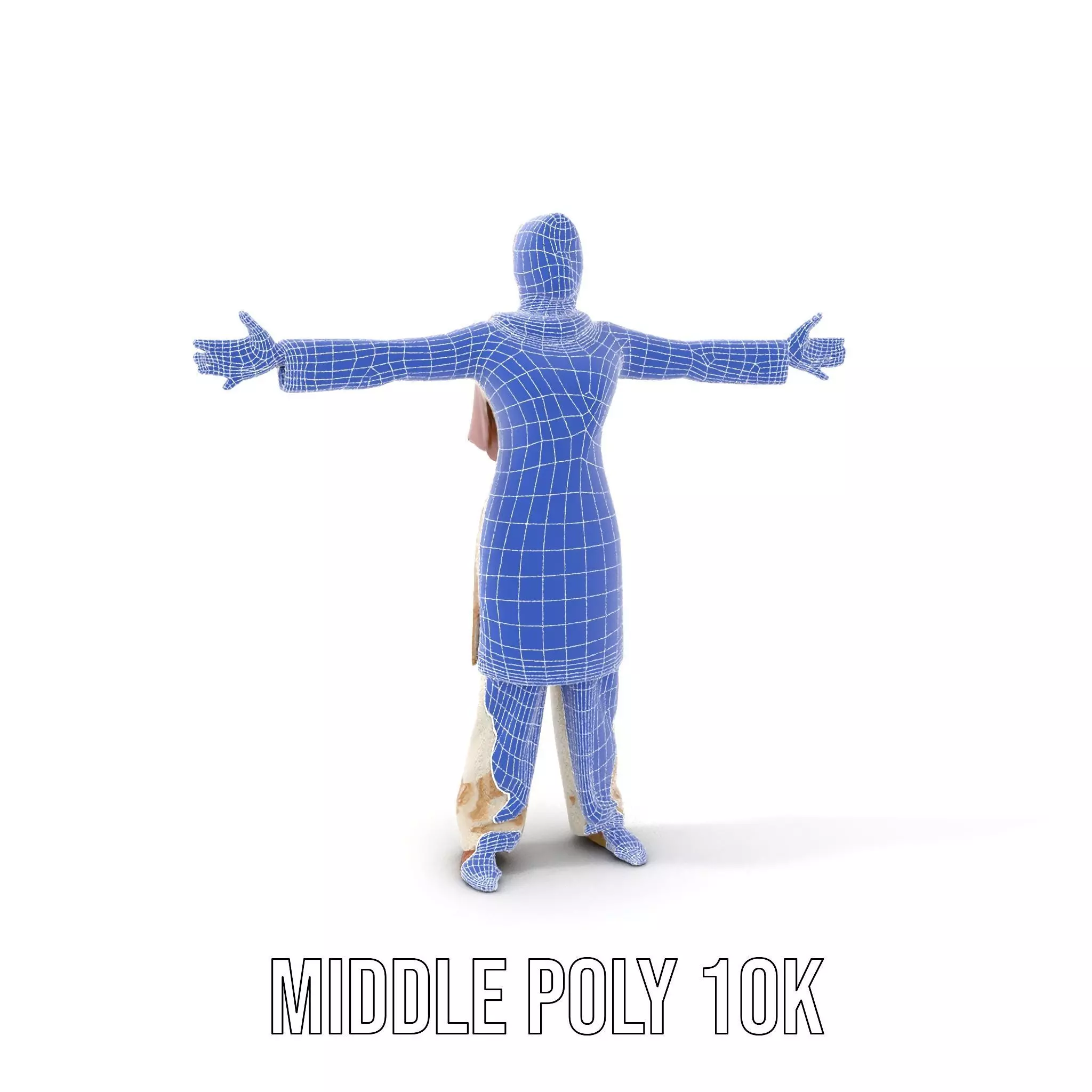 Elegant Embroidered Attire model pack Low-poly 3D model_24