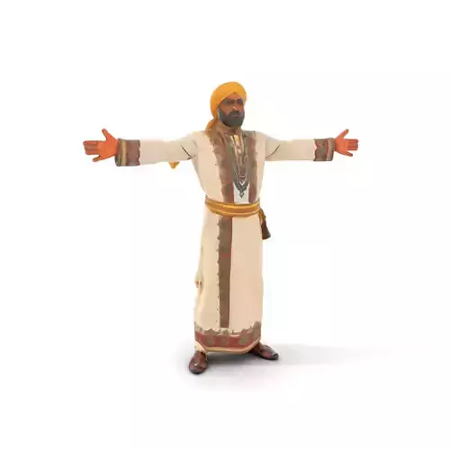 Traditional Turban Attire model pack