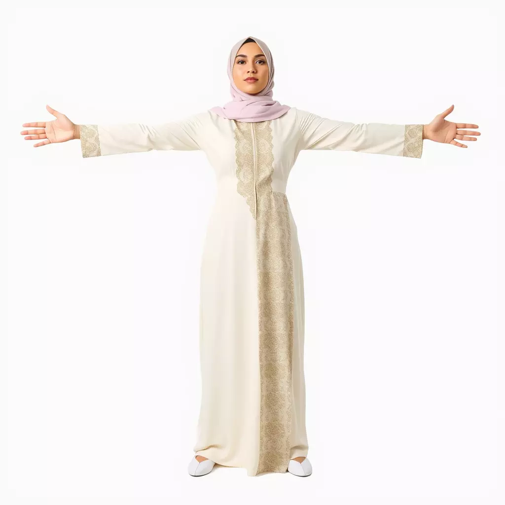 Elegant Hijab Garment model pack Low-poly 3D model_2