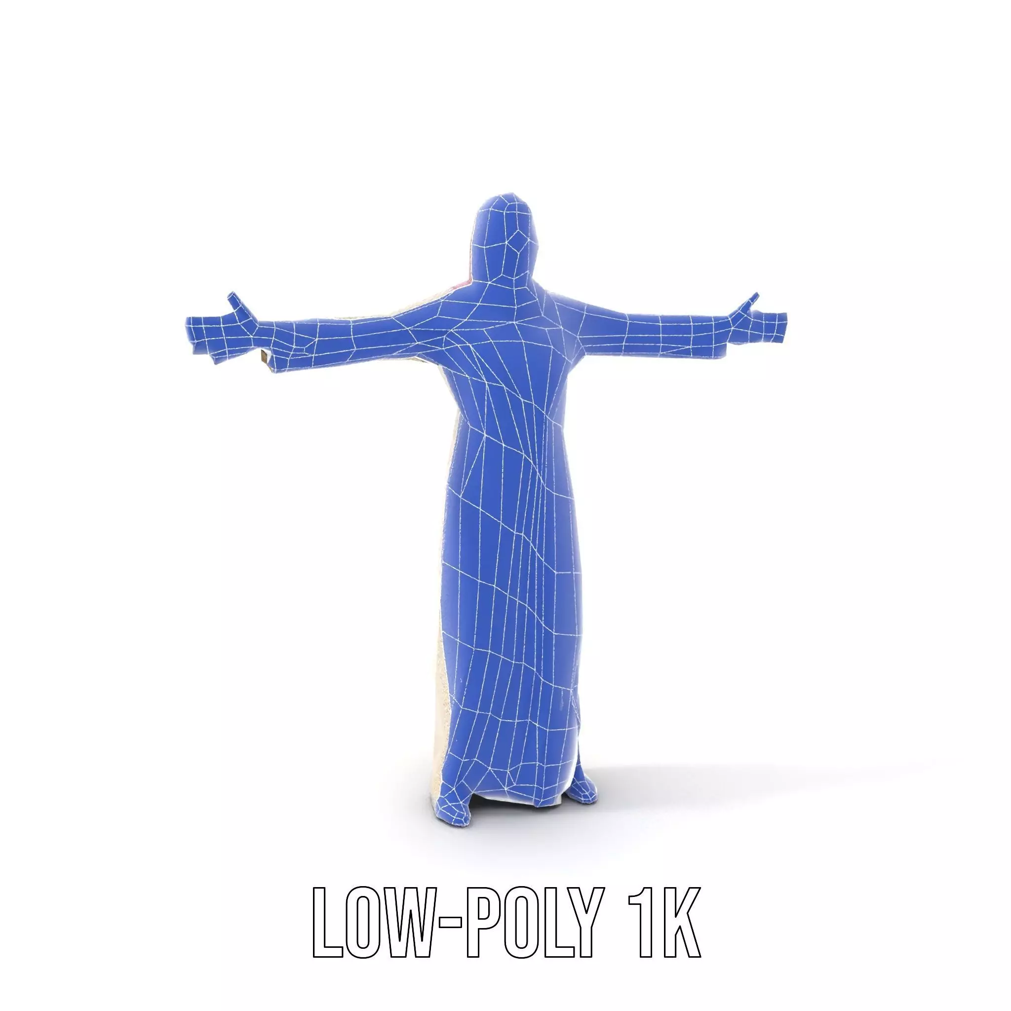 Elegant Hijab Garment model pack Low-poly 3D model_14