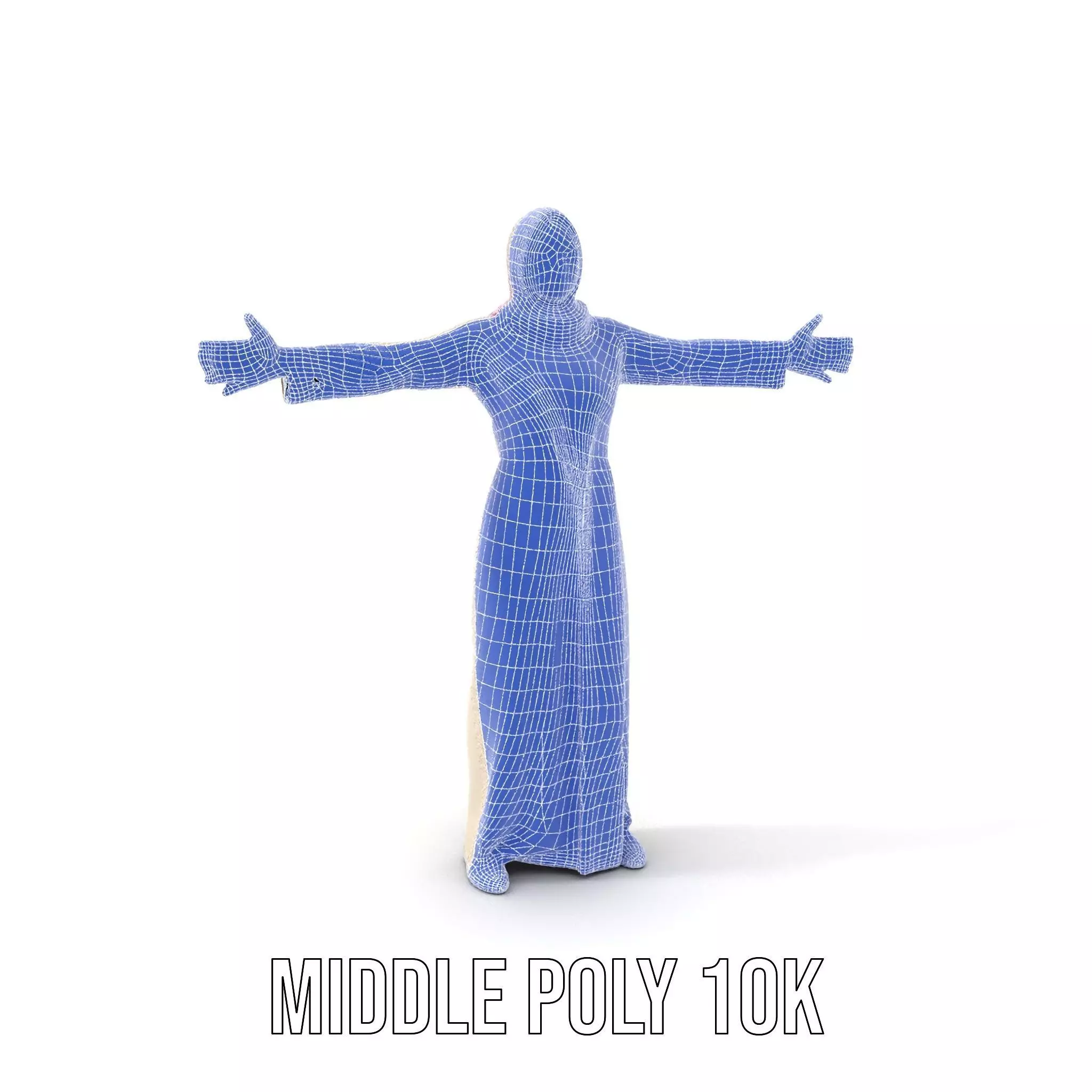 Elegant Hijab Garment model pack Low-poly 3D model_20