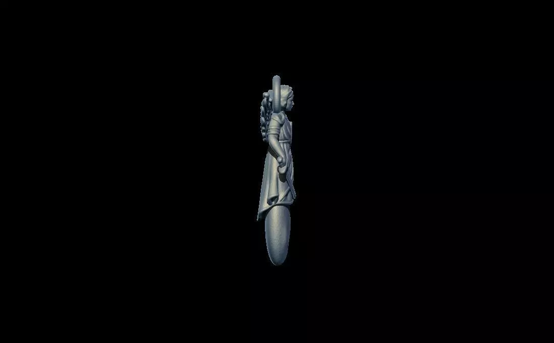 Archangel Michael Pendant 3D print model_6