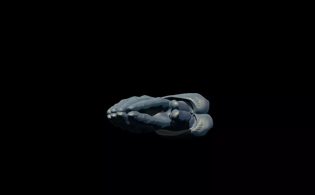 Praying Hands 3D print model_5