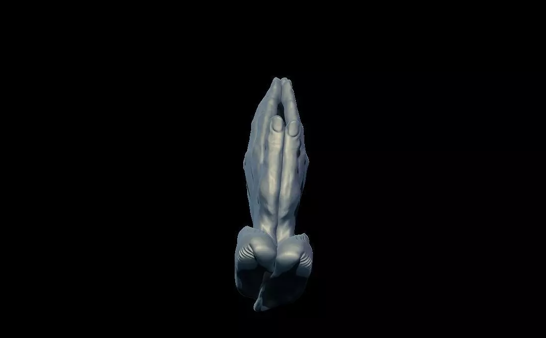 Praying Hands 3D print model_4