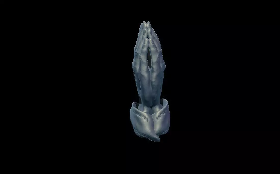 Praying Hands 3D print model_3