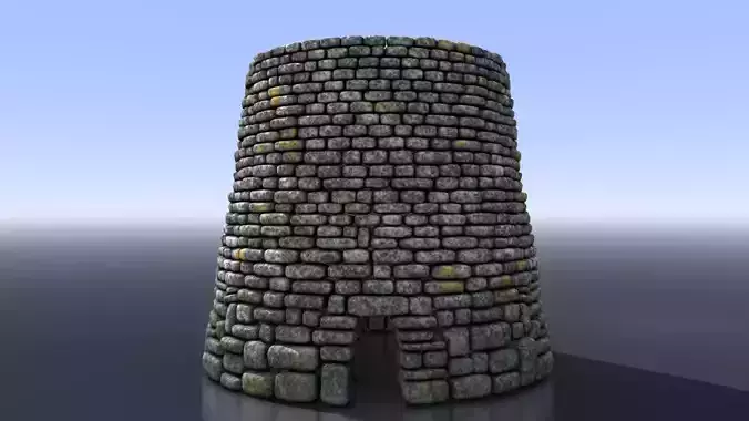 Nuraghe old stone tower Free 3D model