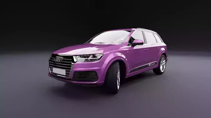 Audi Q7 Tfsi e Fuchsia 3D model