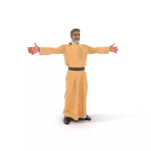 Traditional Beige Robe model pack