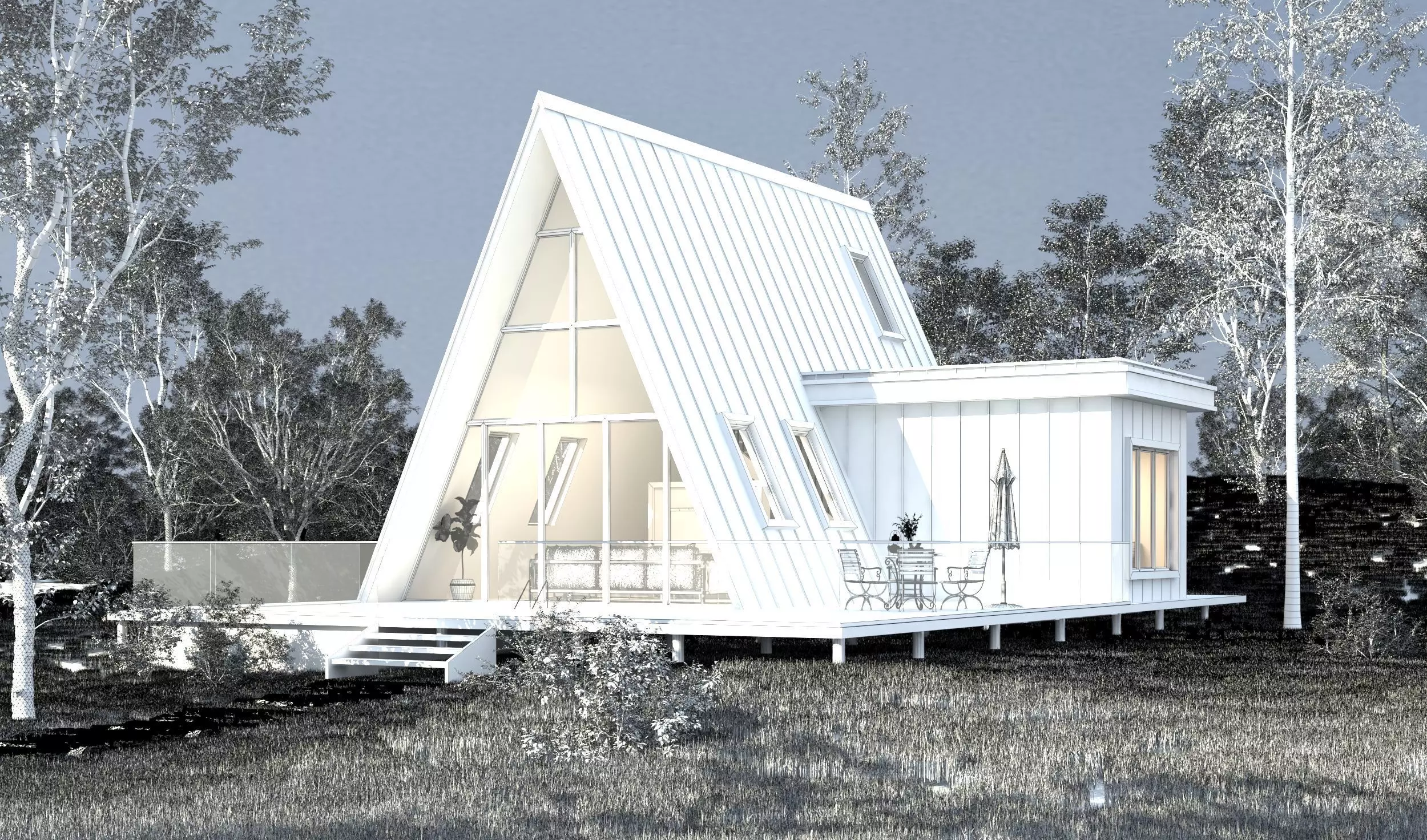 Barn house 3D model_7