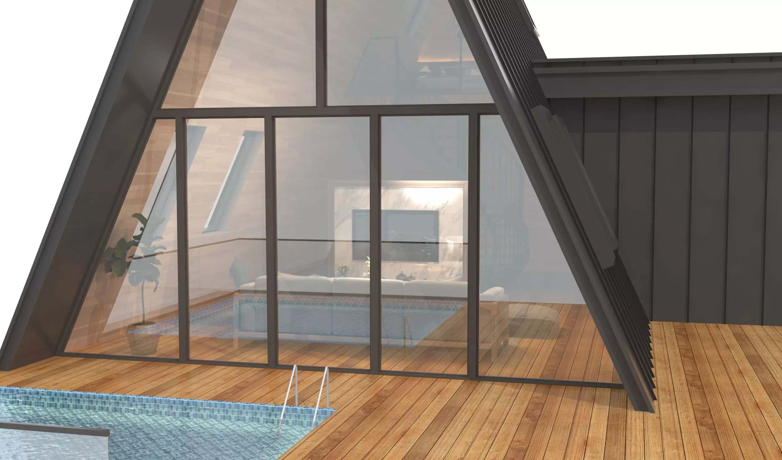 Barn house 3D model_4