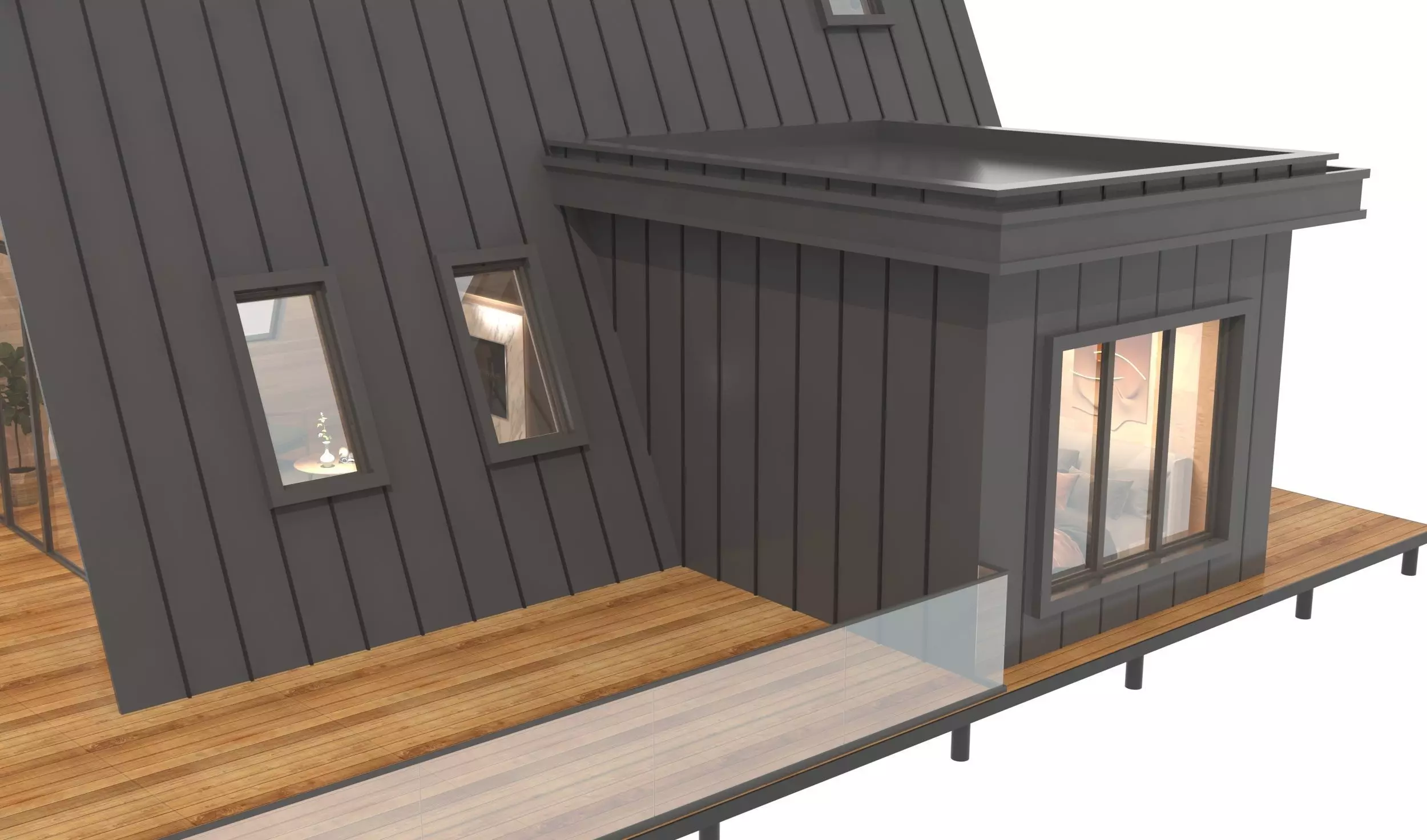 Barn house 3D model_5