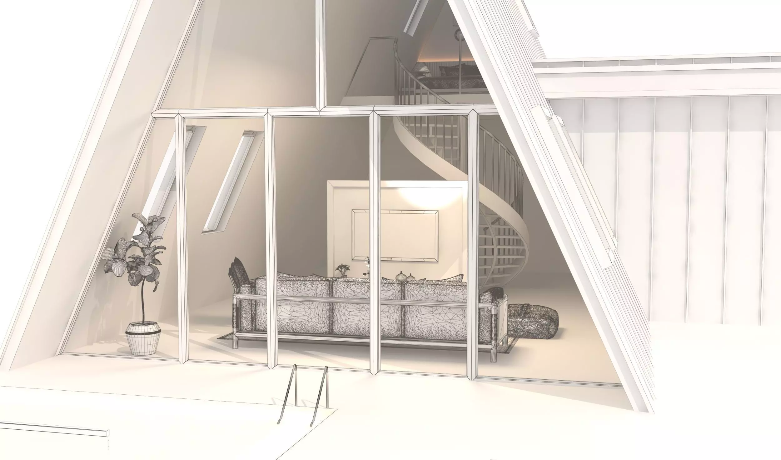 Barn house 3D model_10