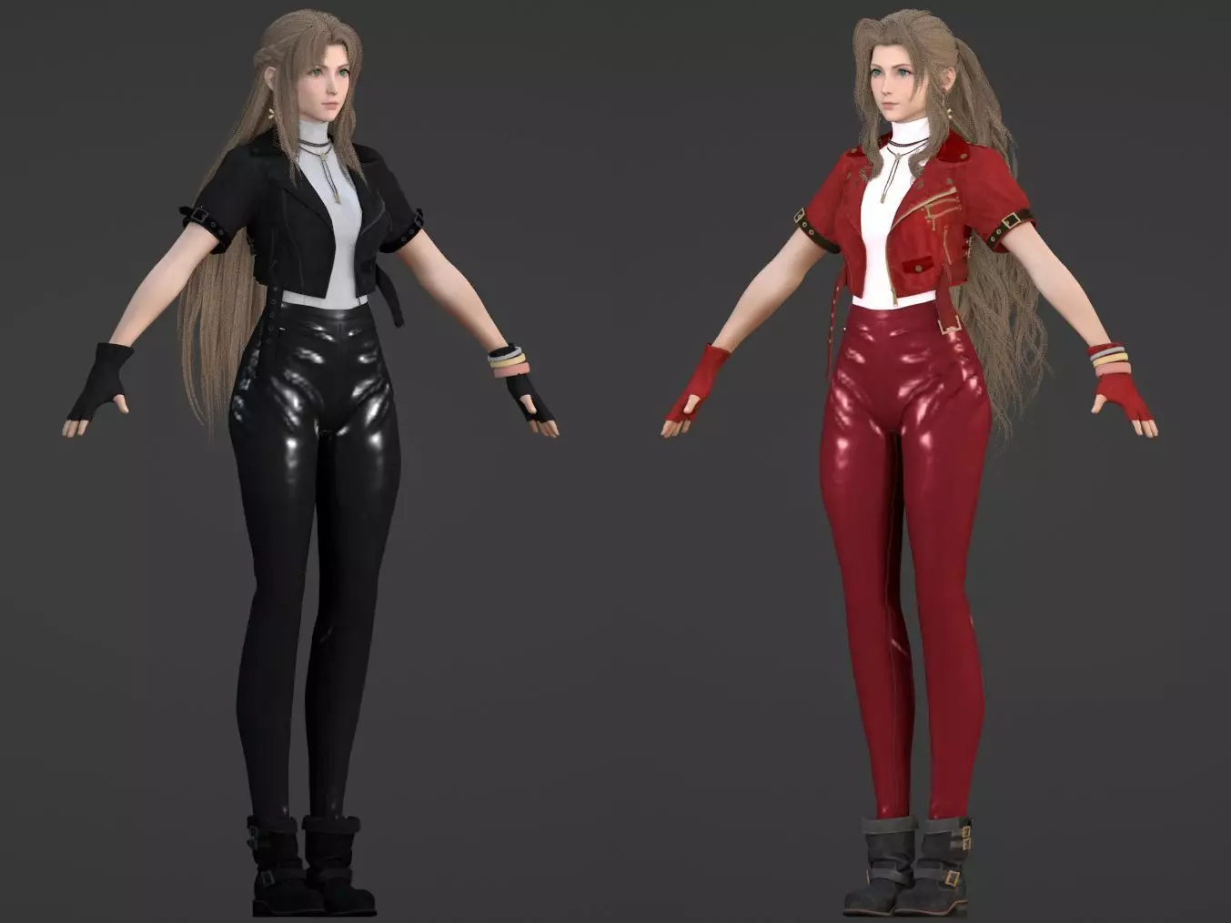 FF7 Aerith Casual Wear Free 3D model