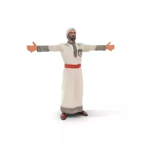 Traditional Robe with Embroidery model pack