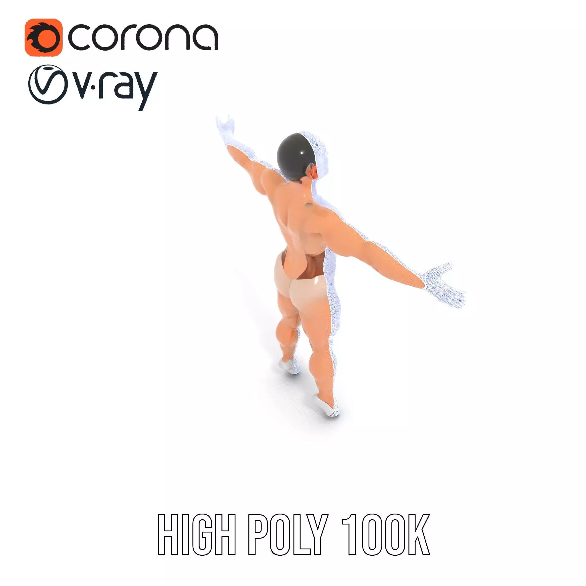 Dynamic Gymnast Model Pack Low-poly 3D model_33