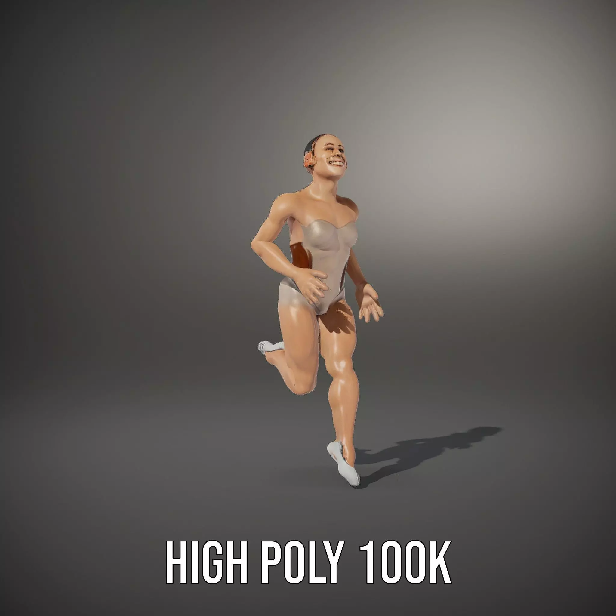 Dynamic Gymnast Model Pack Low-poly 3D model_10