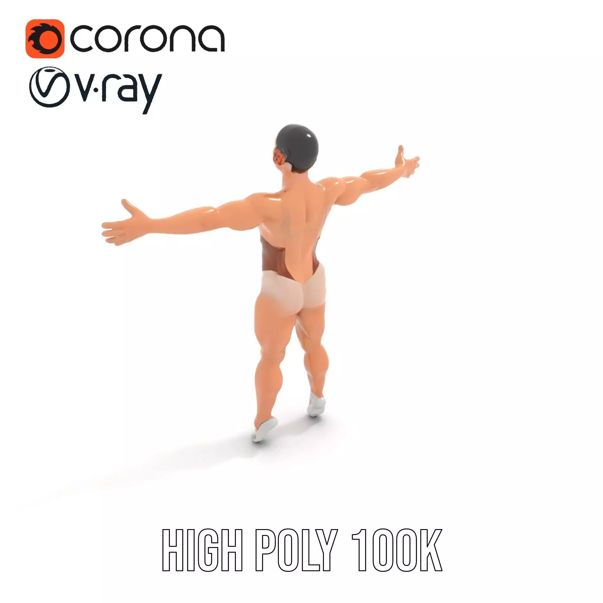 Dynamic Gymnast Model Pack Low-poly 3D model_18