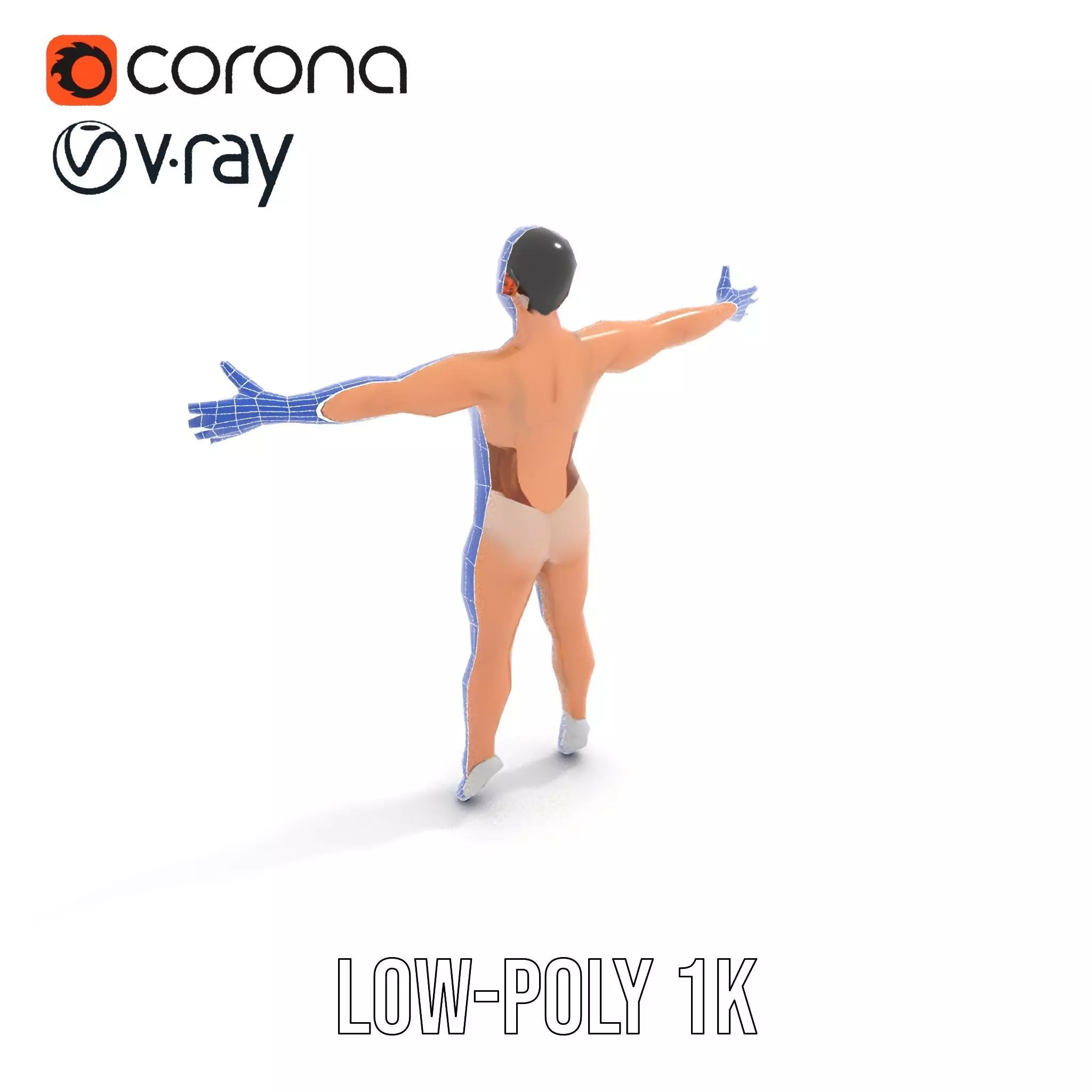 Dynamic Gymnast Model Pack Low-poly 3D model_27