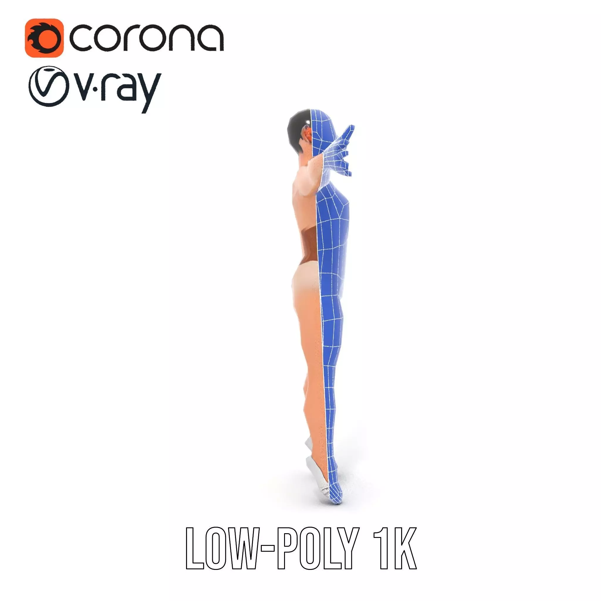 Dynamic Gymnast Model Pack Low-poly 3D model_30