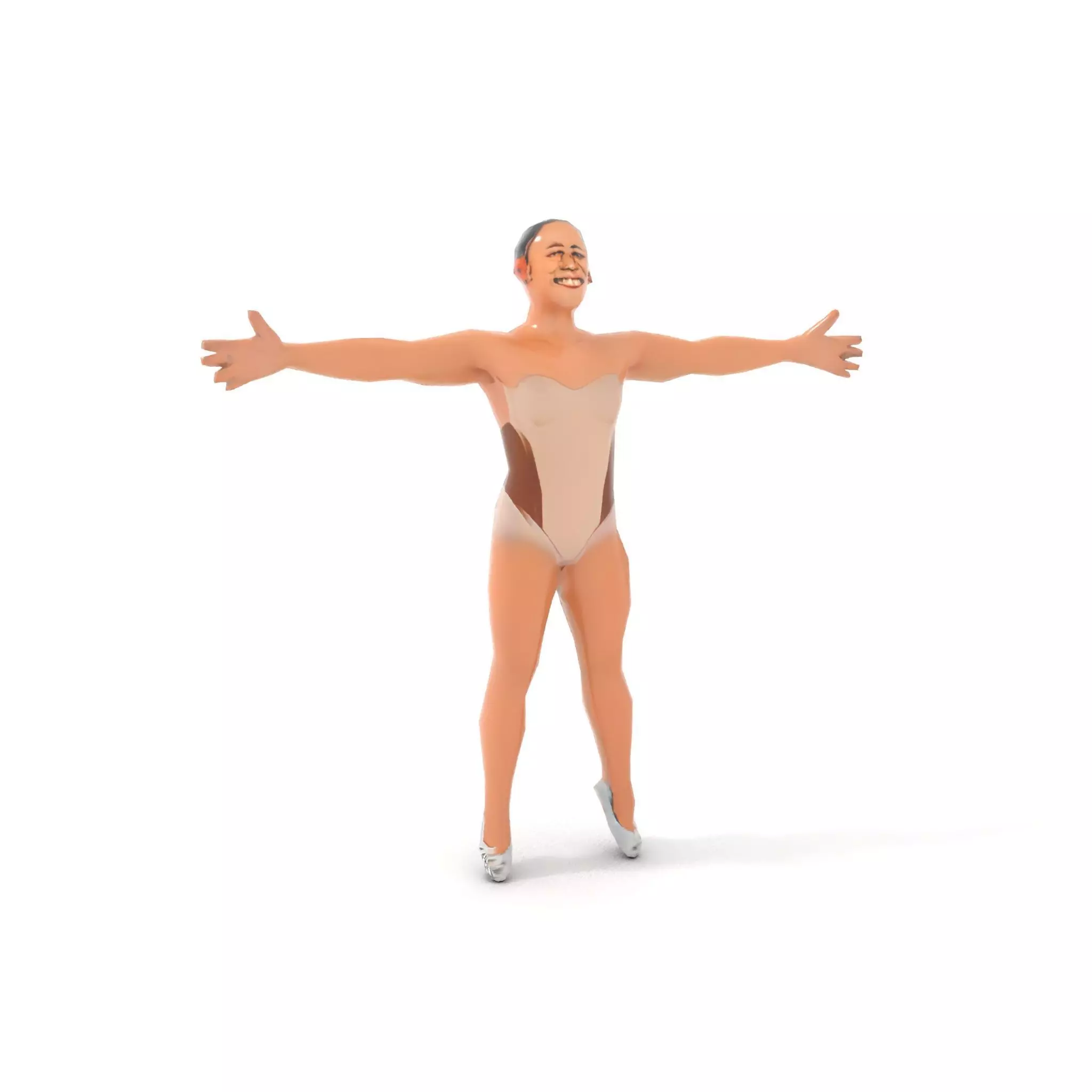 Dynamic Gymnast Model Pack Low-poly 3D model_7