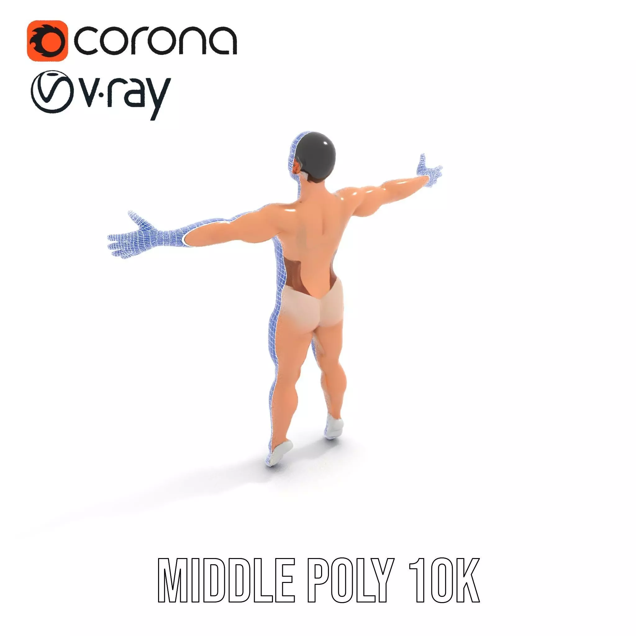 Dynamic Gymnast Model Pack Low-poly 3D model_22