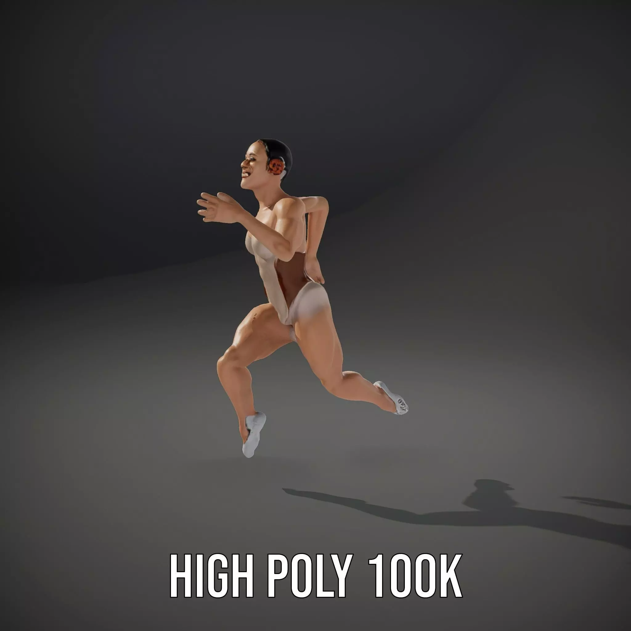 Dynamic Gymnast Model Pack Low-poly 3D model_8