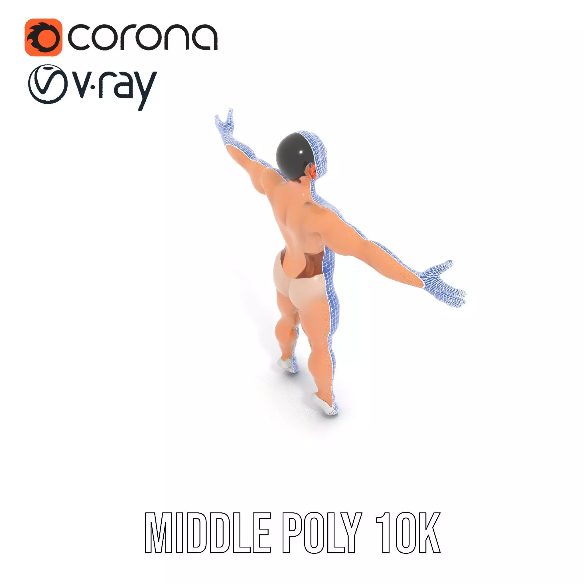 Dynamic Gymnast Model Pack Low-poly 3D model_24