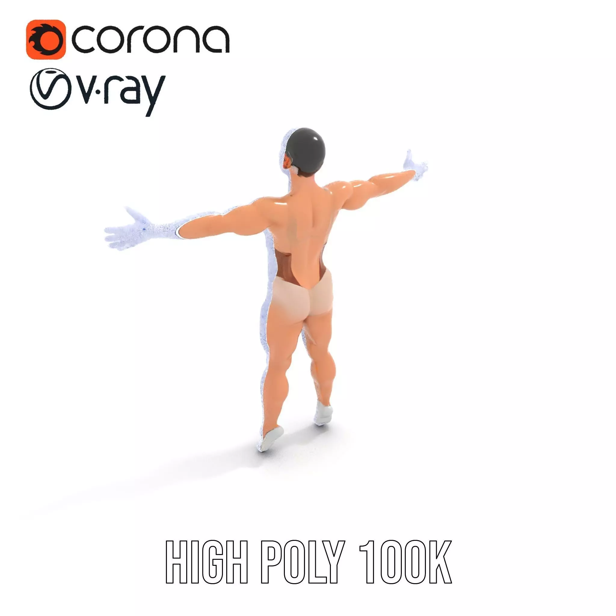 Dynamic Gymnast Model Pack Low-poly 3D model_31