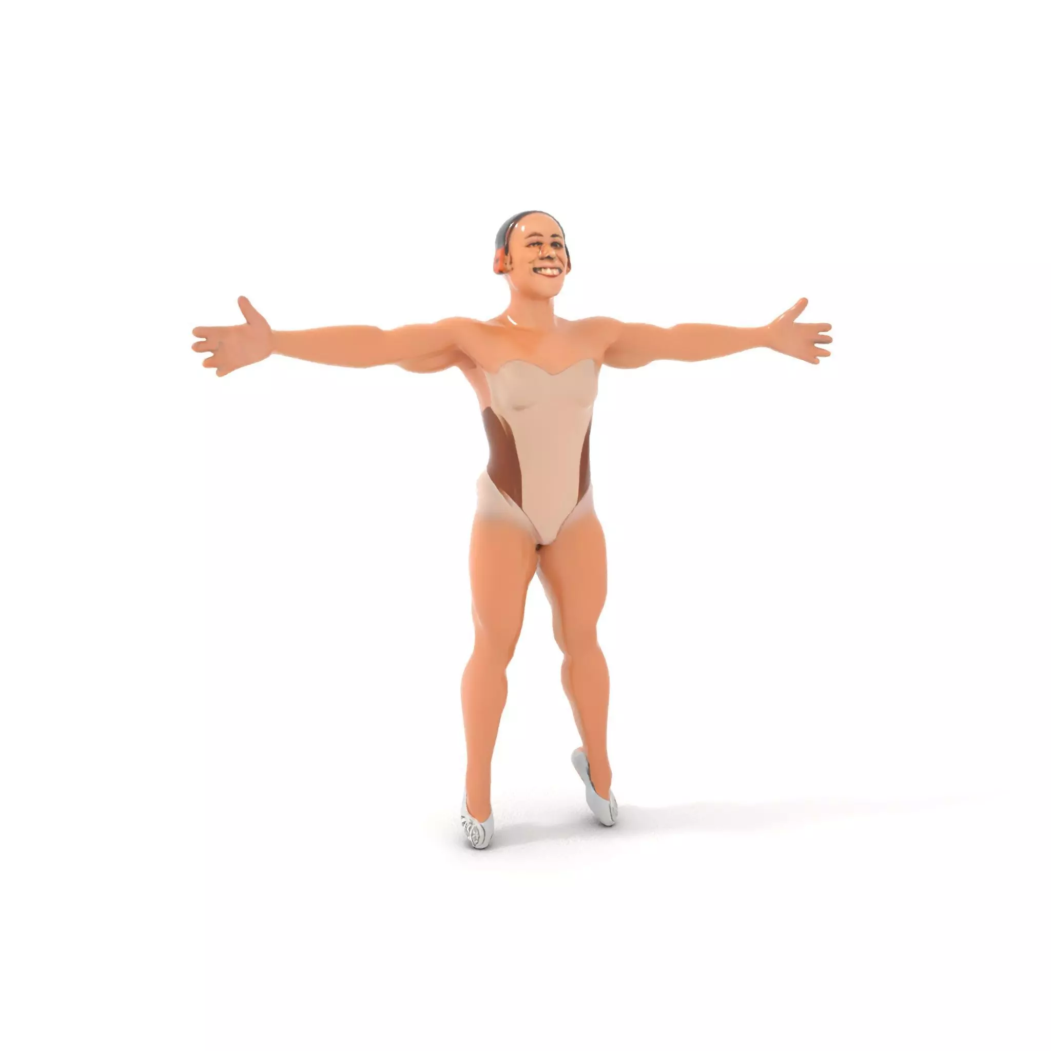 Dynamic Gymnast Model Pack Low-poly 3D model_16