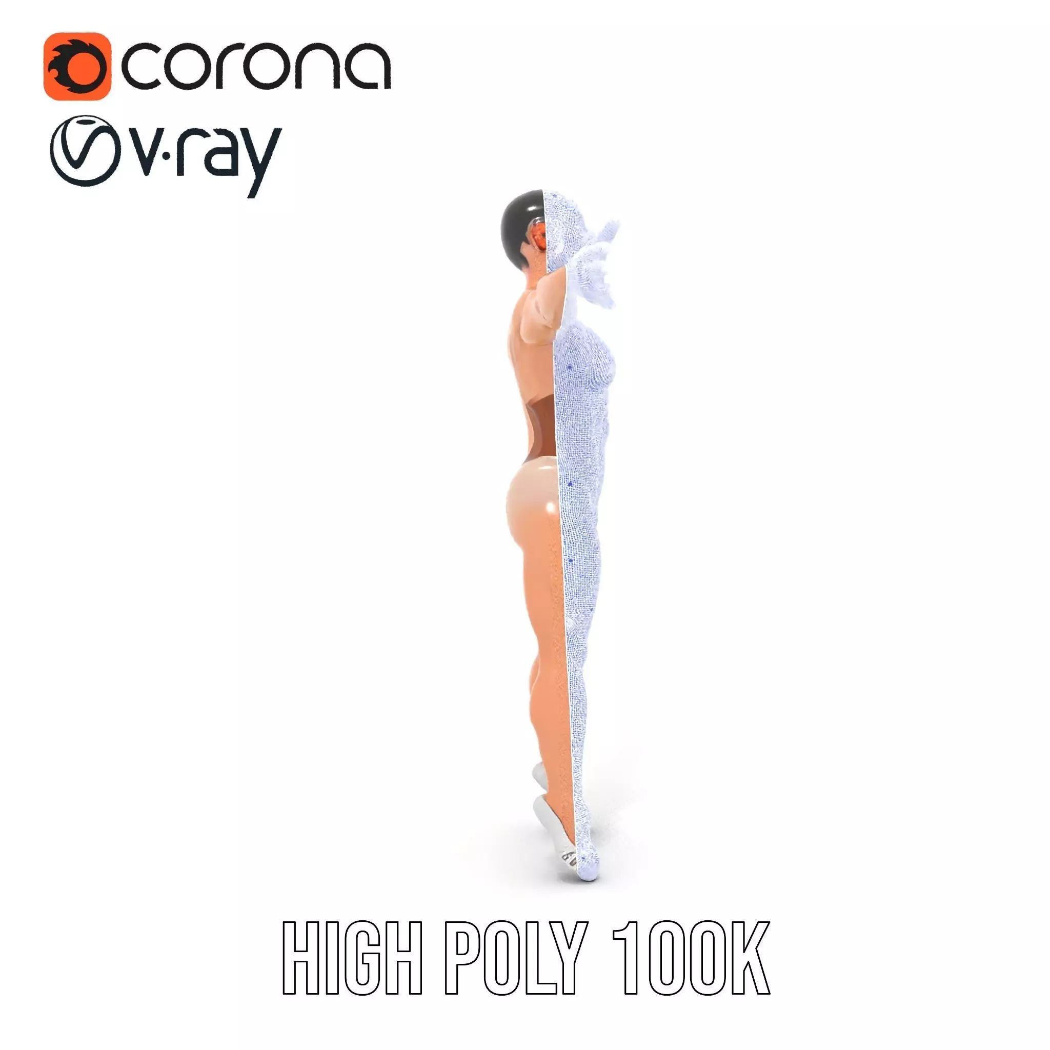 Dynamic Gymnast Model Pack Low-poly 3D model_34