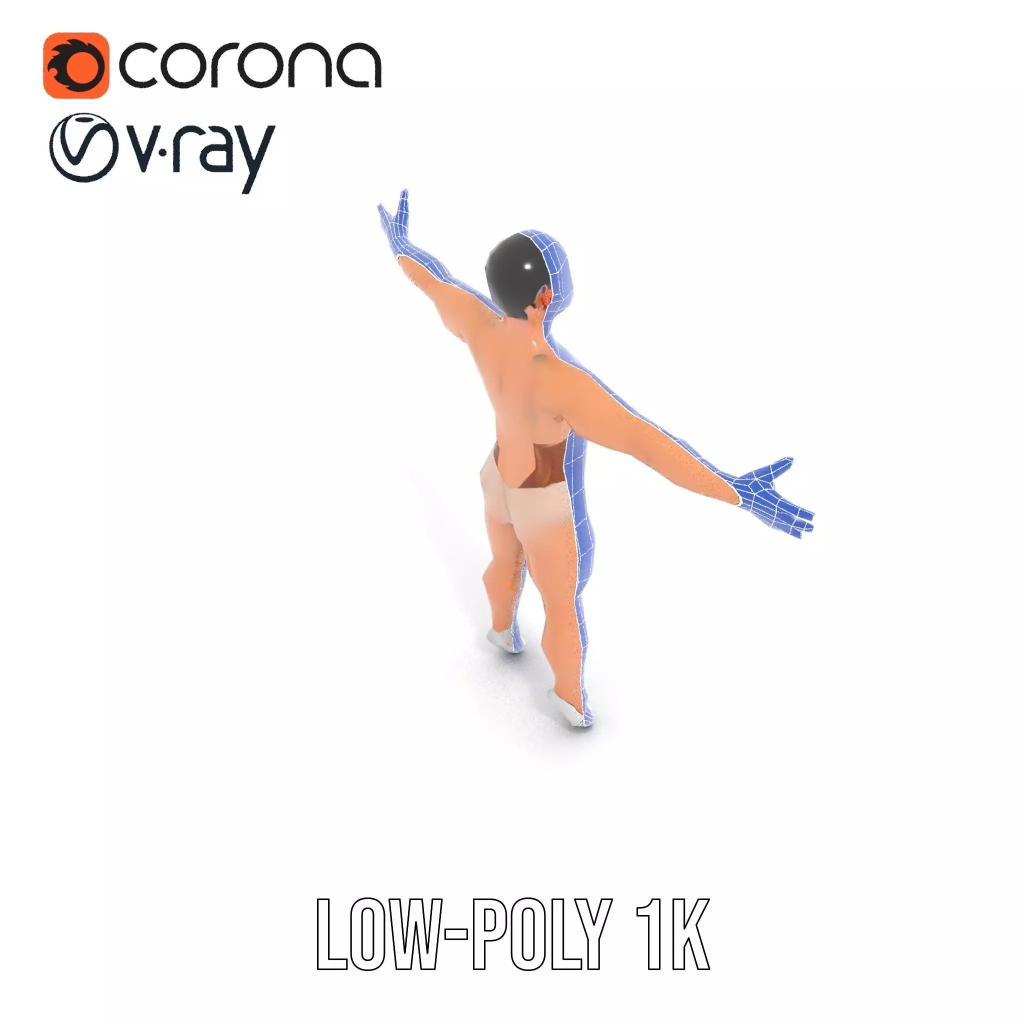 Dynamic Gymnast Model Pack Low-poly 3D model_17