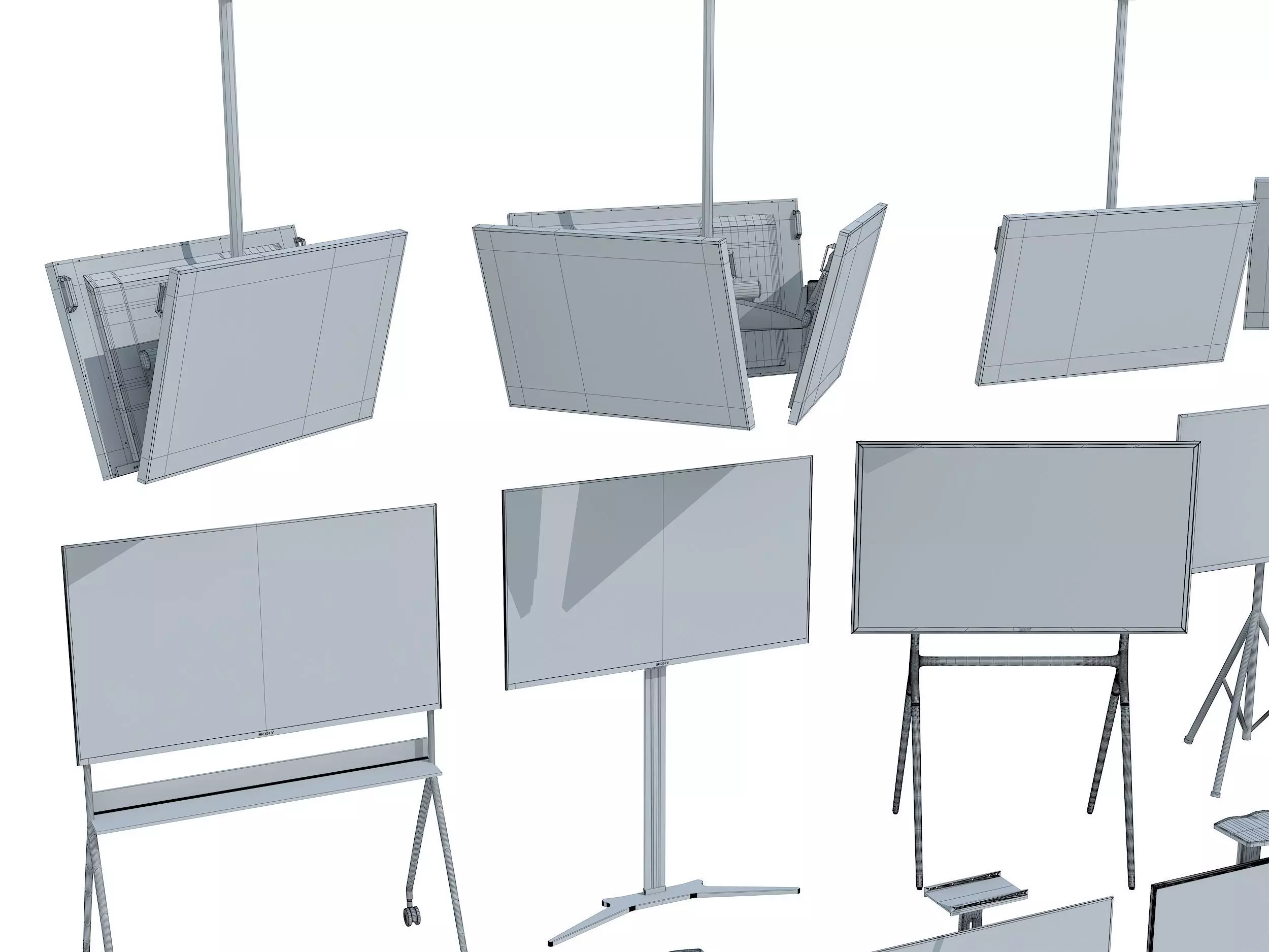 TV STAND 3D model_8