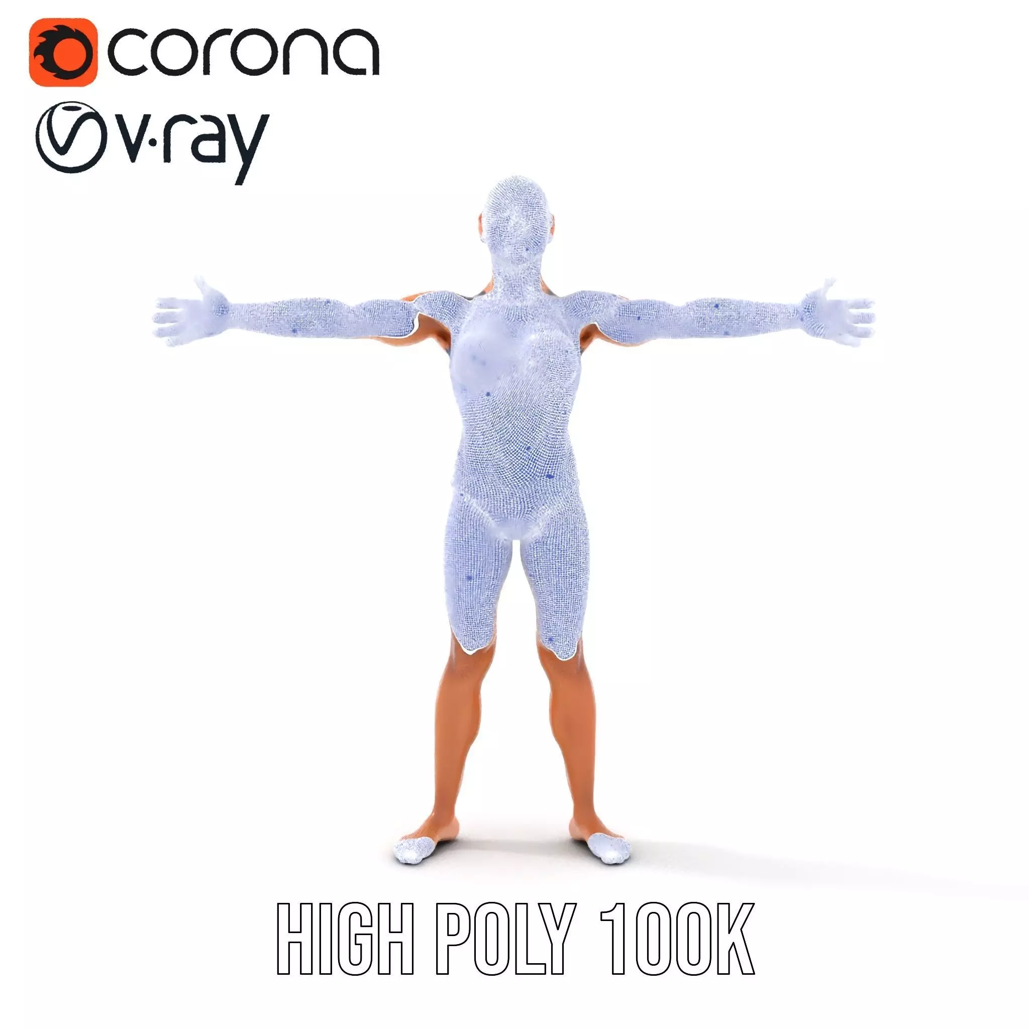 Vibrant Swimsuit Athlete model pack Low-poly 3D model_33