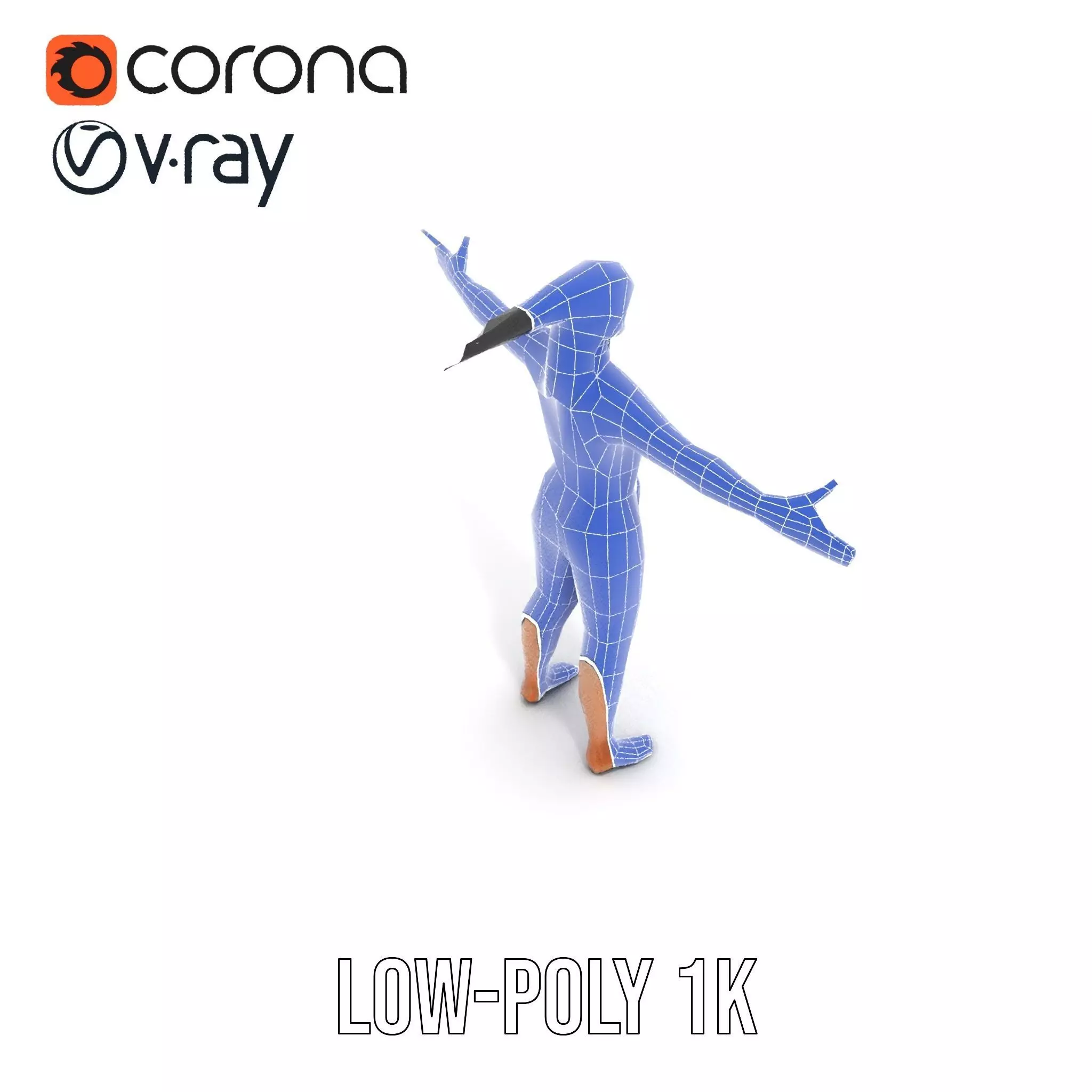 Elegant Dancer Pose model pack Low-poly 3D model_16