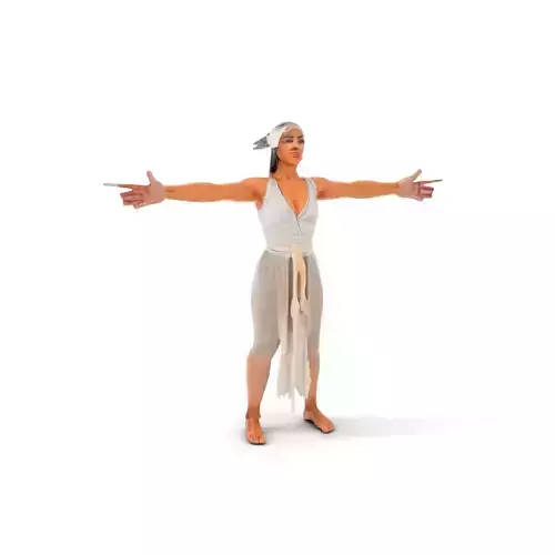 Elegant Dancer Pose model pack Low-poly 3D model
