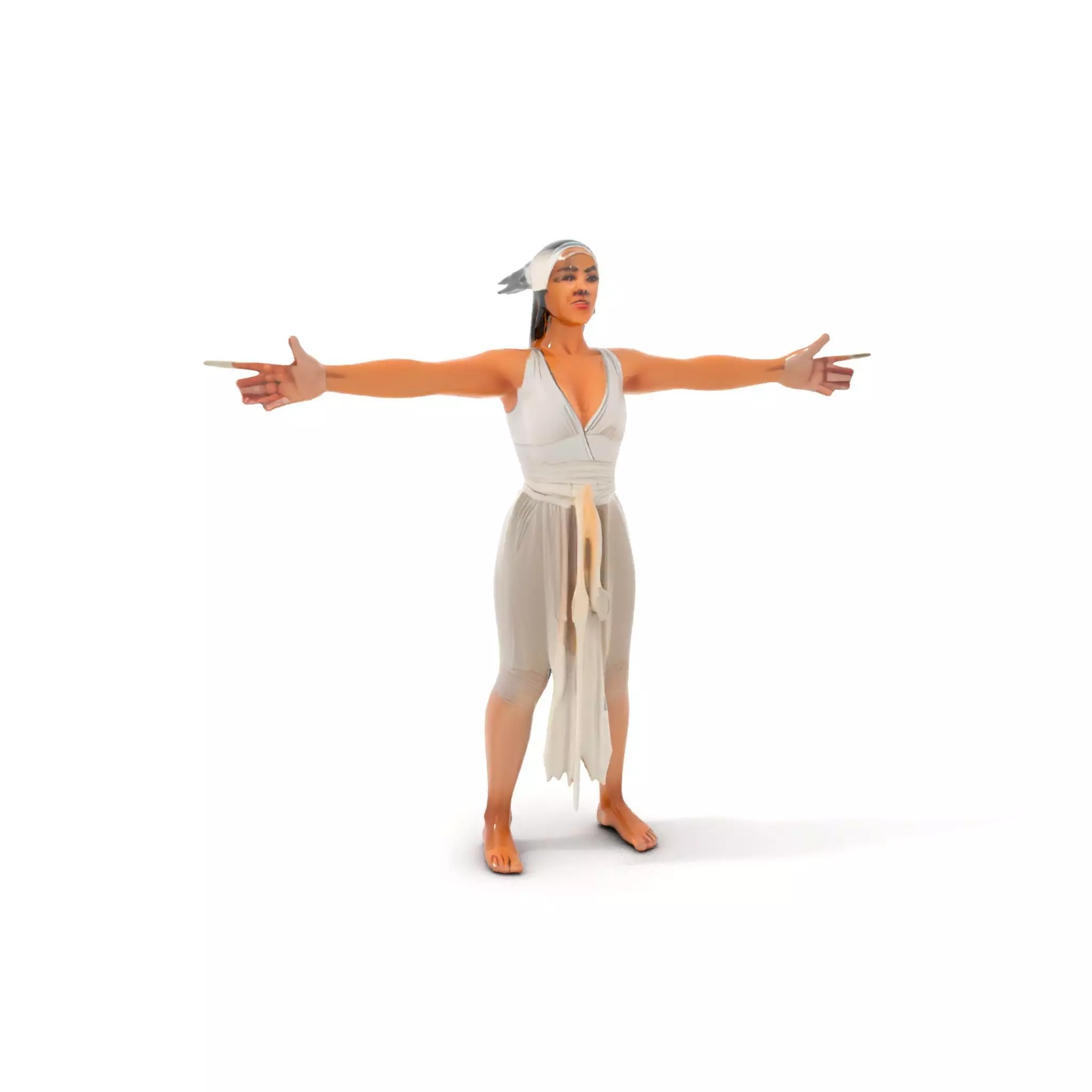 Elegant Dancer Pose model pack Low-poly 3D model_15