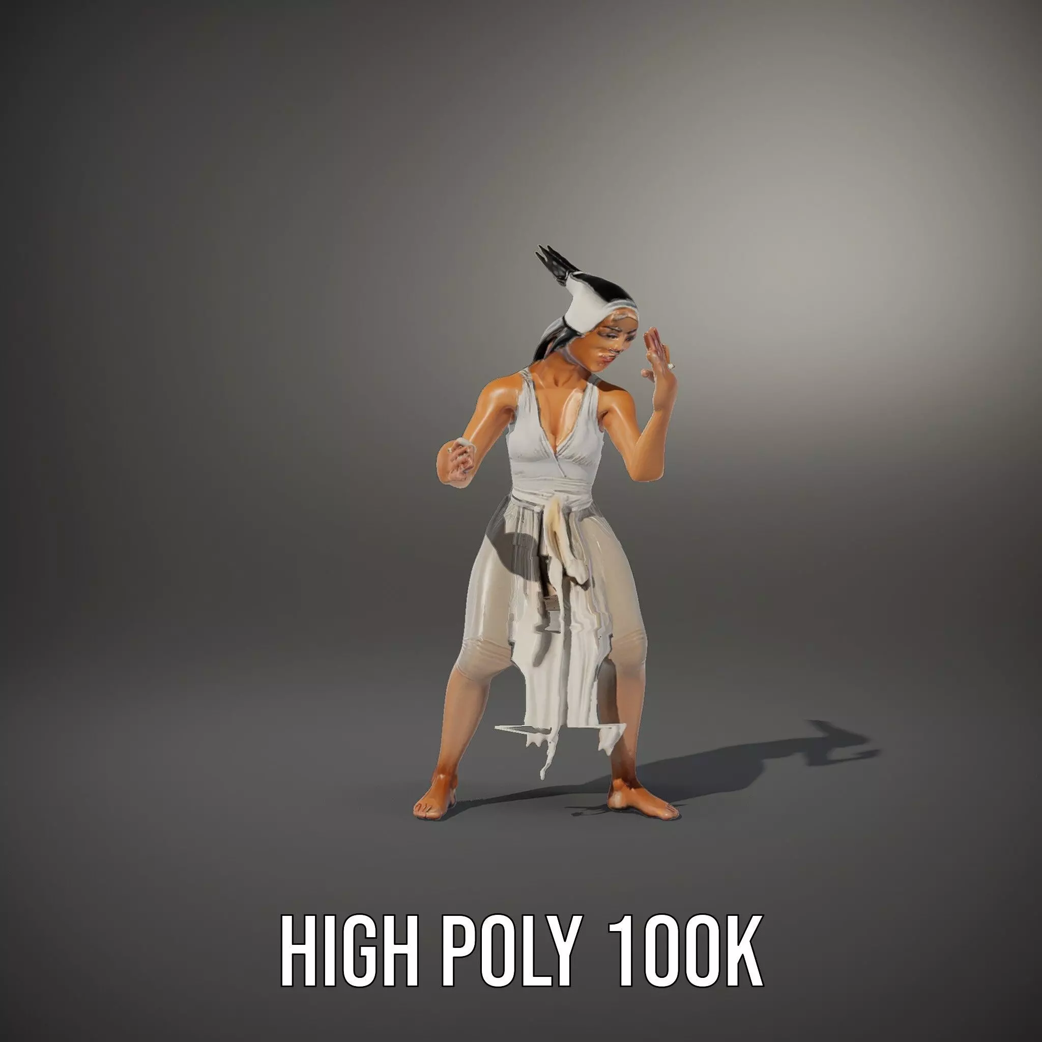 Elegant Dancer Pose model pack Low-poly 3D model_8