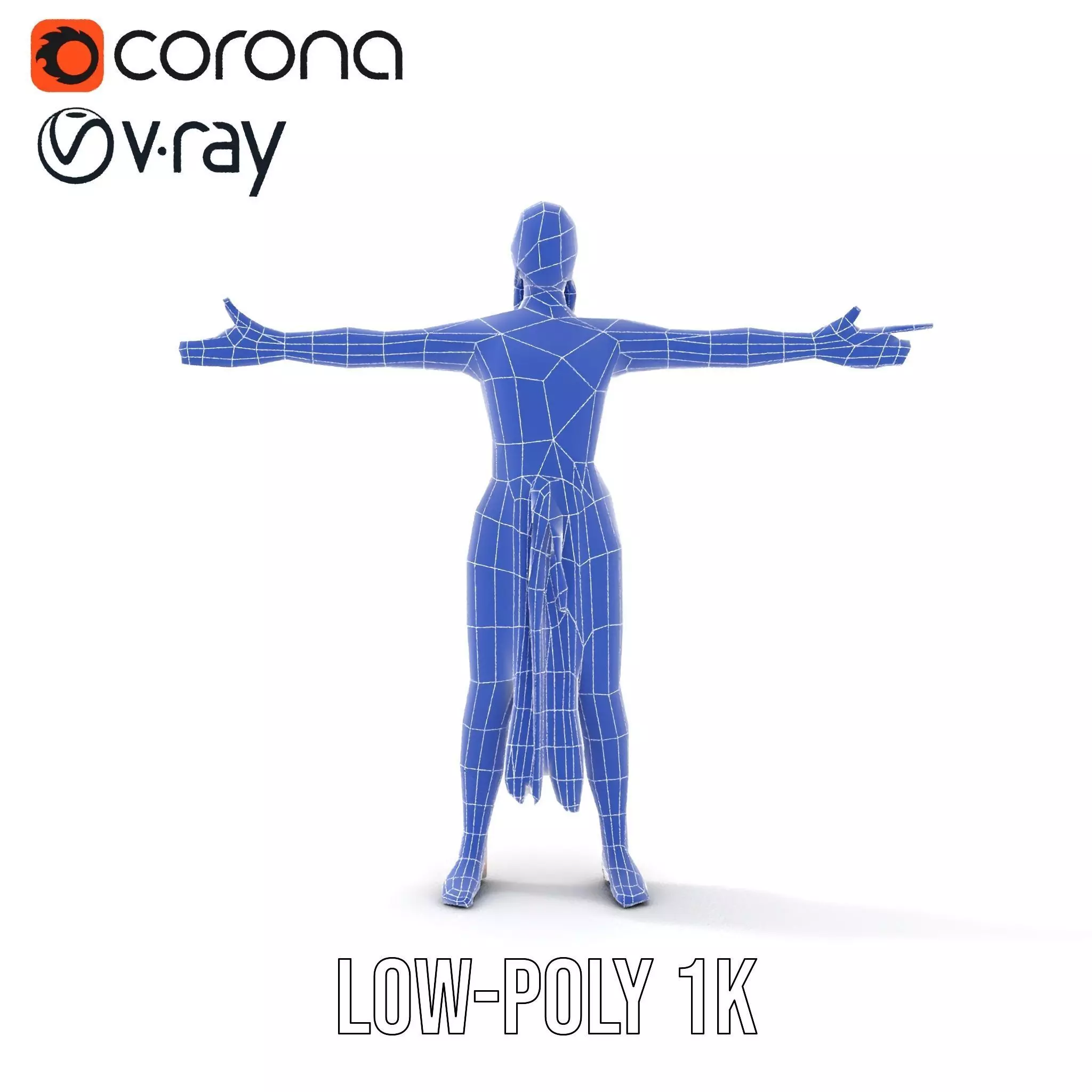 Elegant Dancer Pose model pack Low-poly 3D model_11