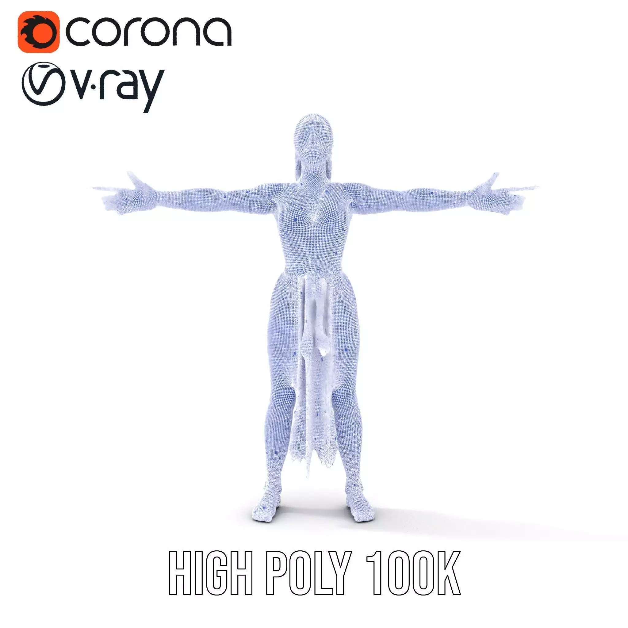 Elegant Dancer Pose model pack Low-poly 3D model_34