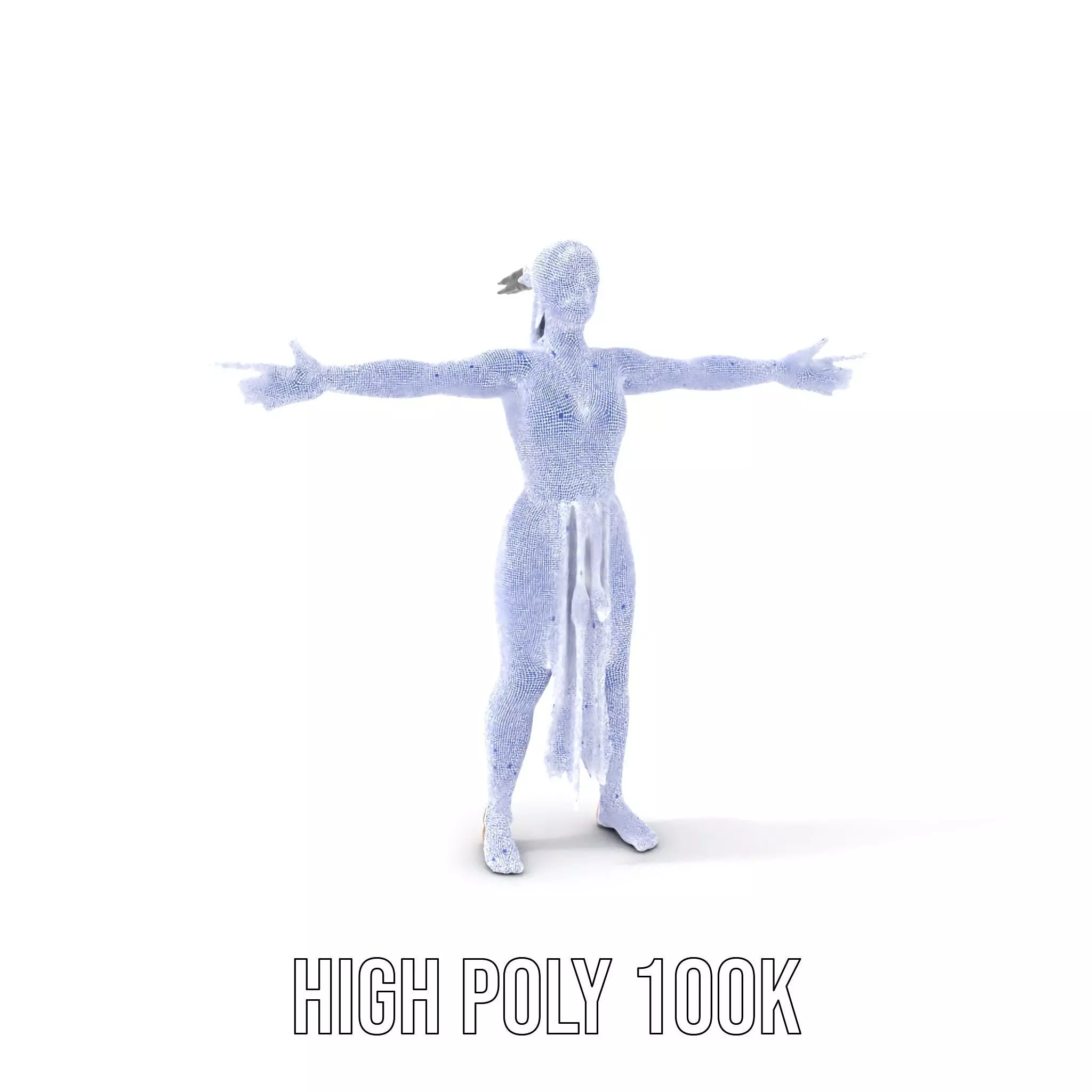 Elegant Dancer Pose model pack Low-poly 3D model_4