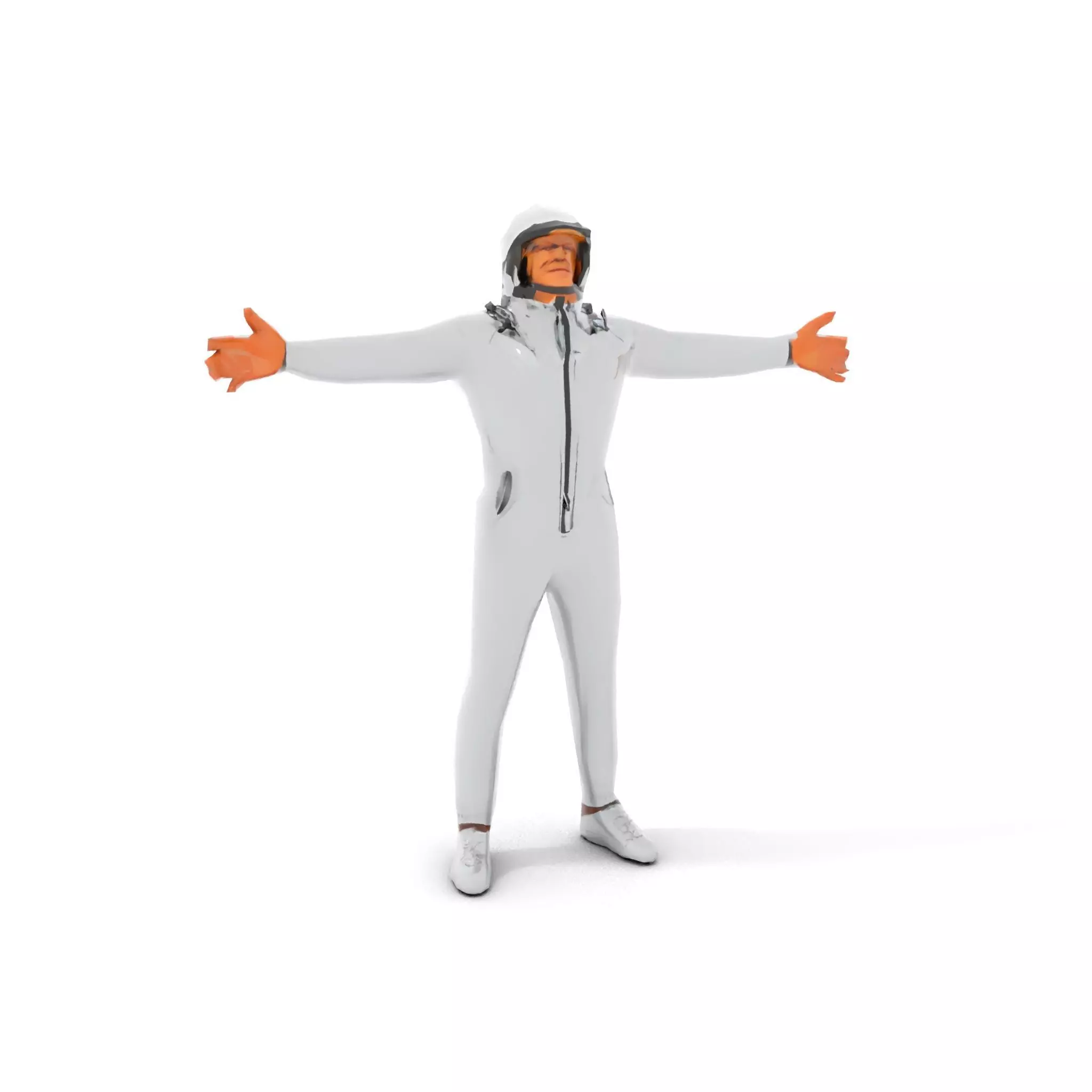 Futuristic Silver Suit model pack Low-poly 3D model_7