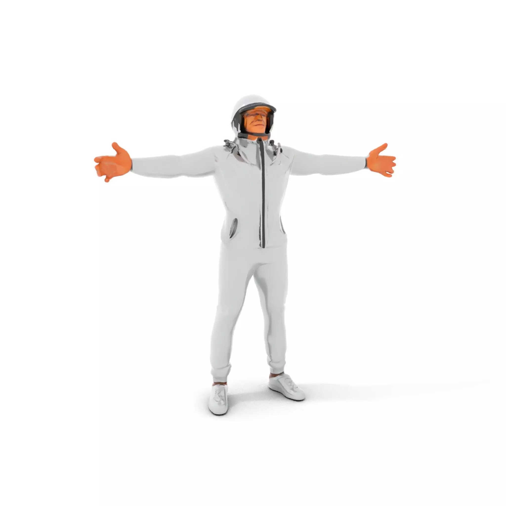 Futuristic Silver Suit model pack Low-poly 3D model_6
